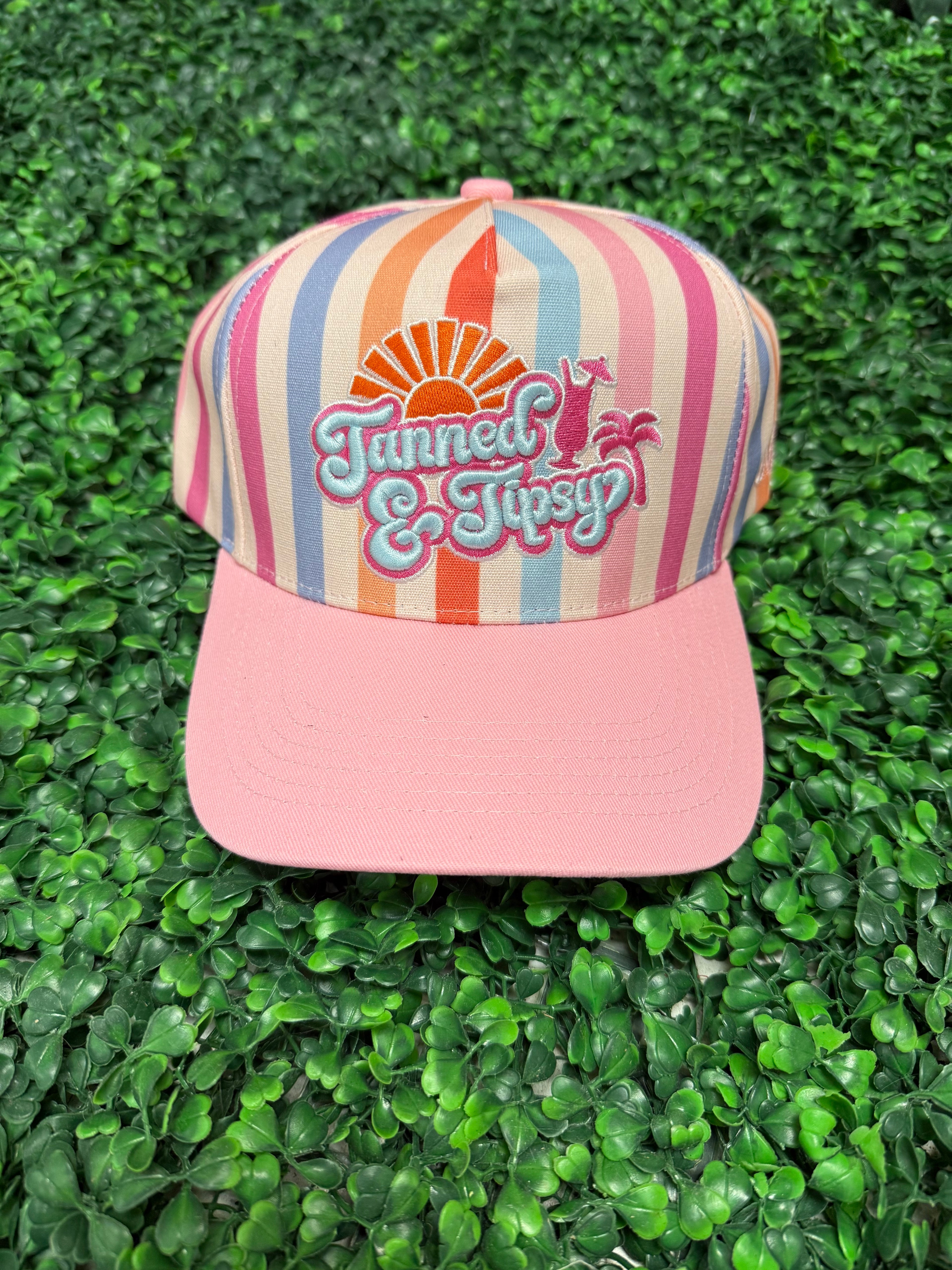 Tanned and Tipsy Multicolored Cap