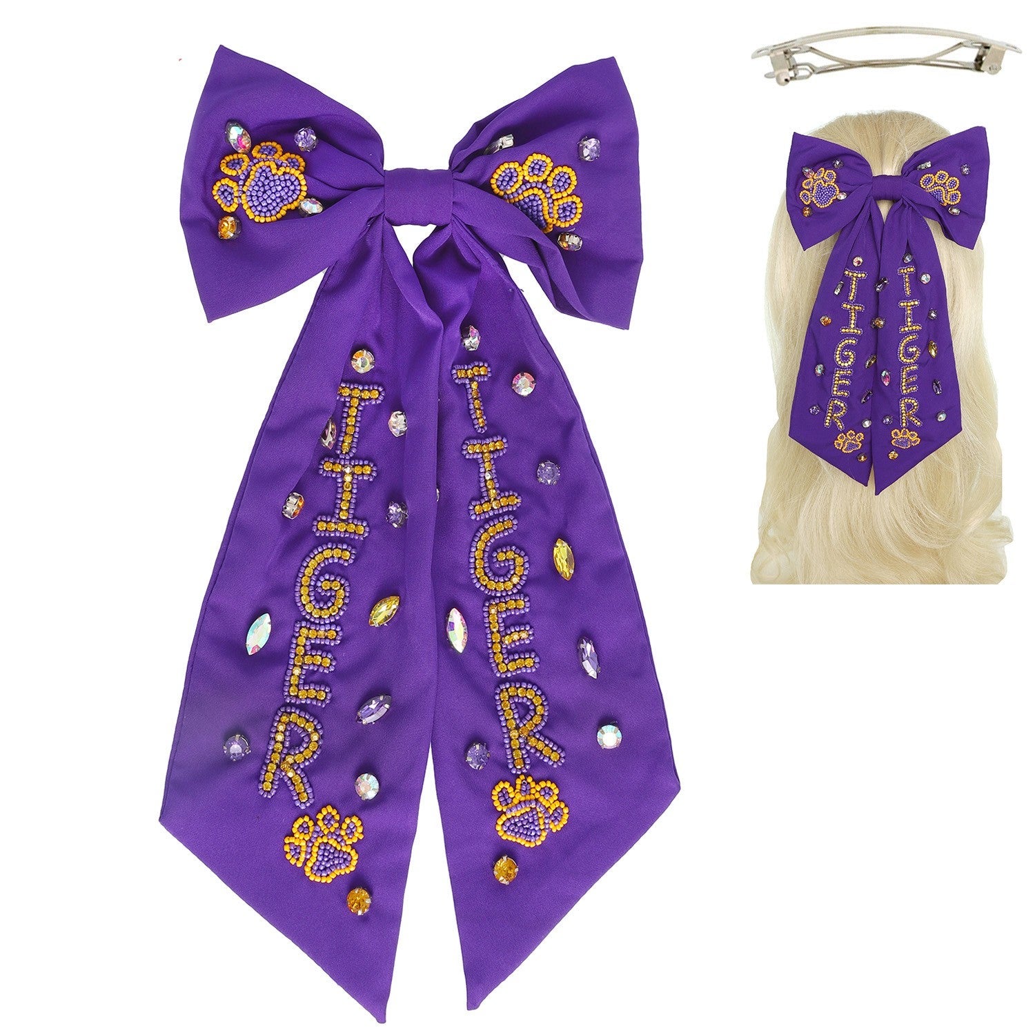 Game Day Tiger Barrette