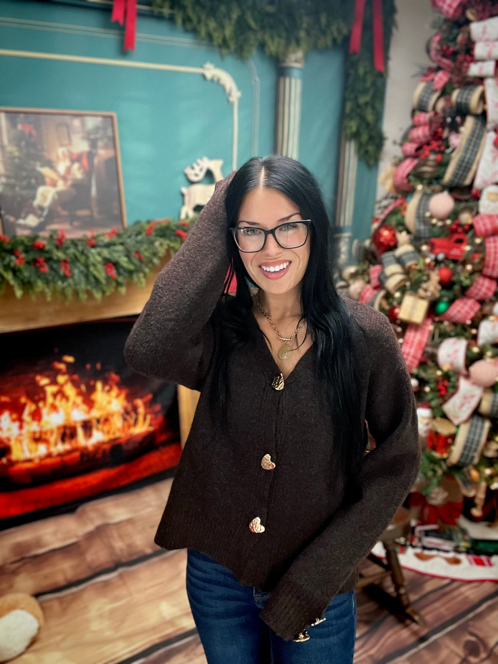 Heartfelt Cozy Button Cardigan