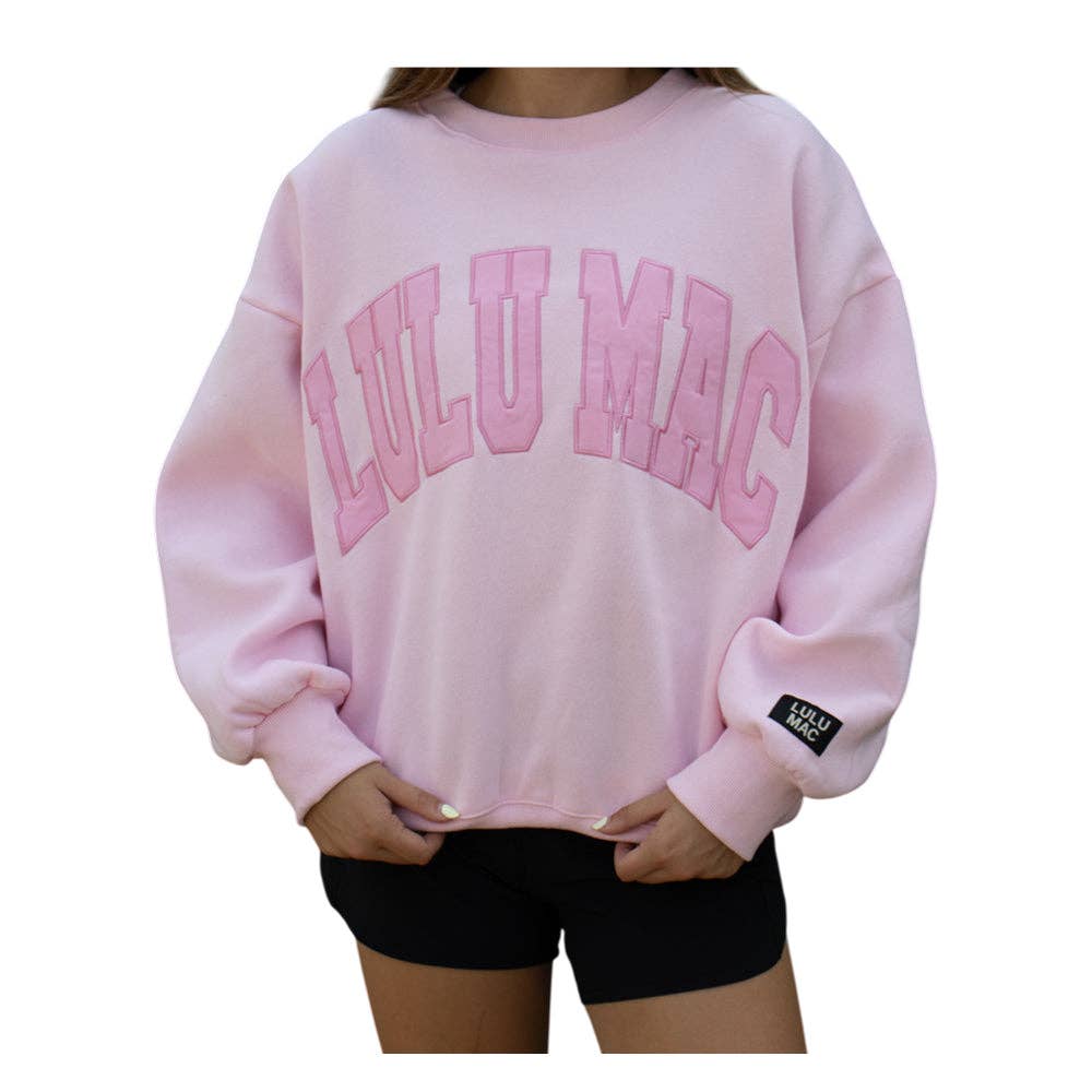 Lulu Mac Pink Mono Sweatshirt