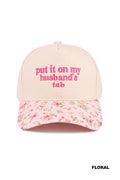 put it on my husband’s tab hat