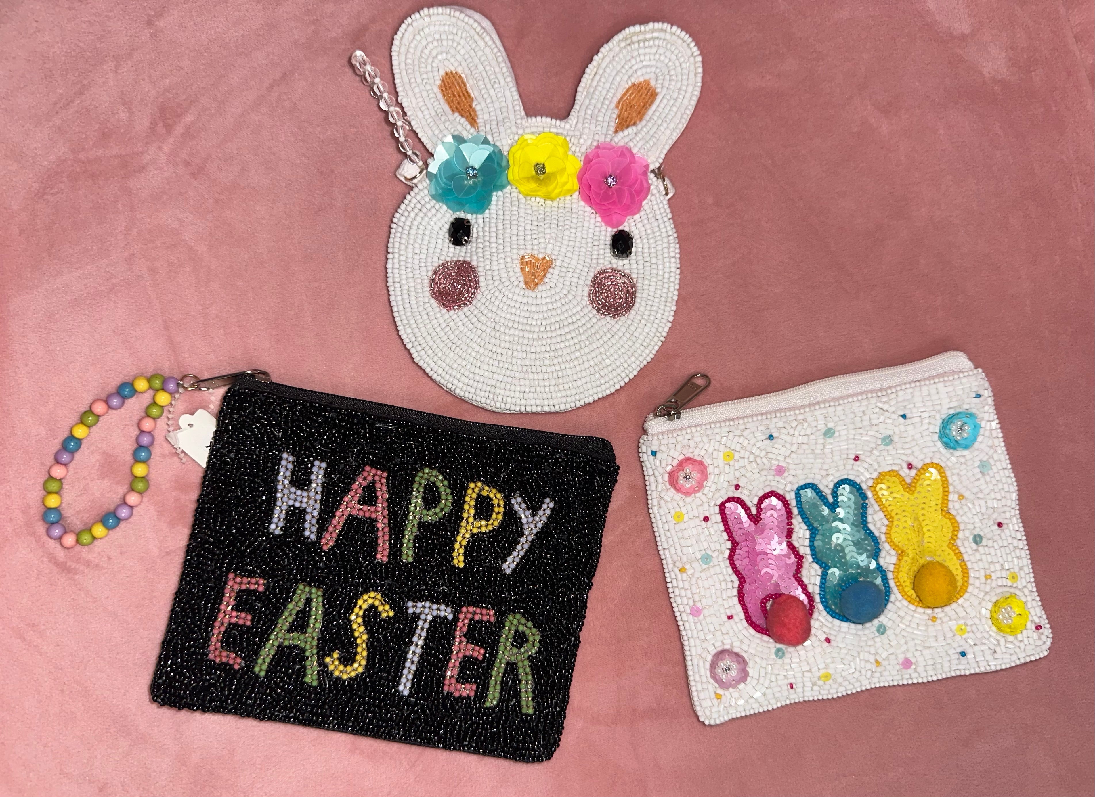 Beaded Easter  Coin Purse