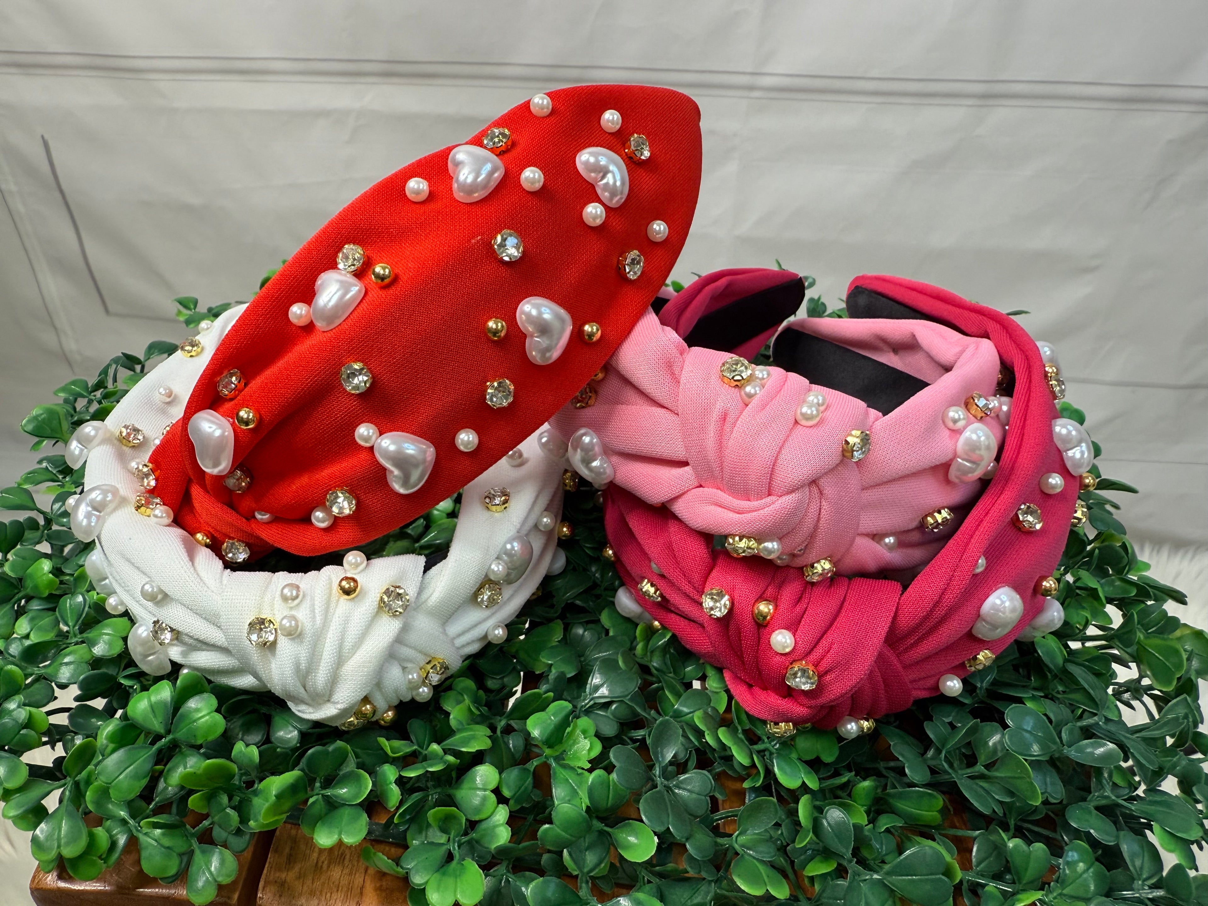 Pearl Crush Glam Knot Headbands