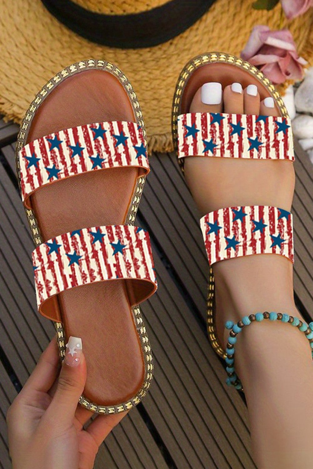 American Flag Slides *Final Sale*