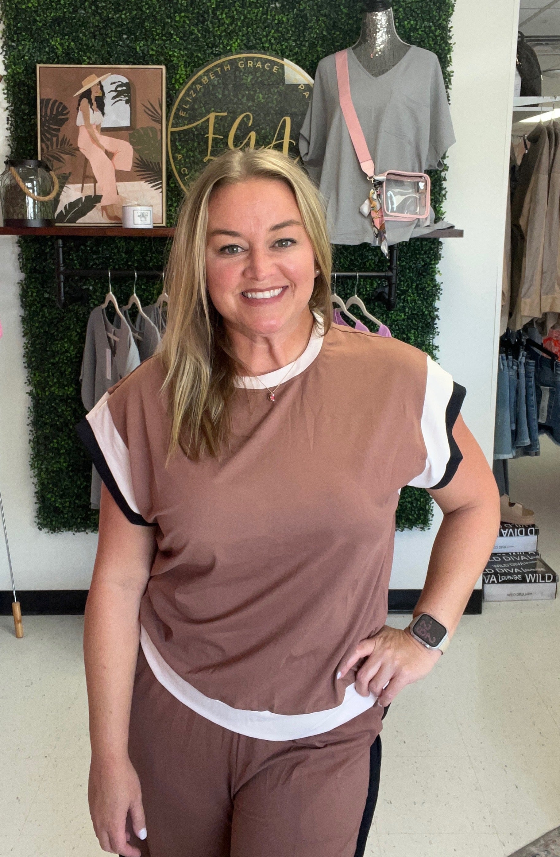 Fall Color Contrast Pant Set *Final Sale*