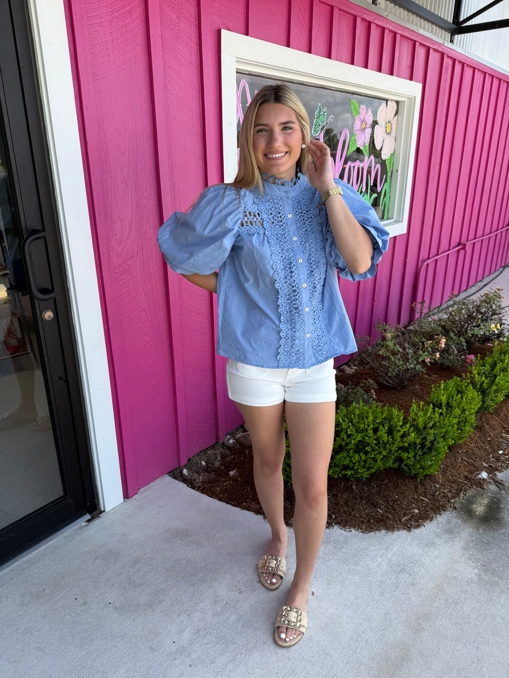 Southern Charm Lace Blouse
