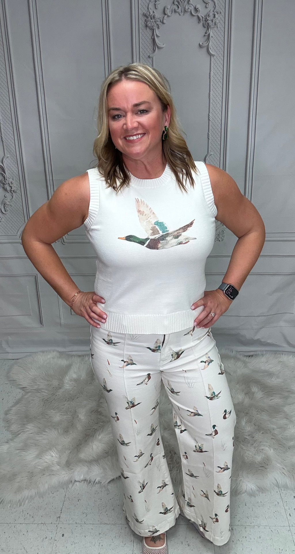 Mallard in Flight Knit Top