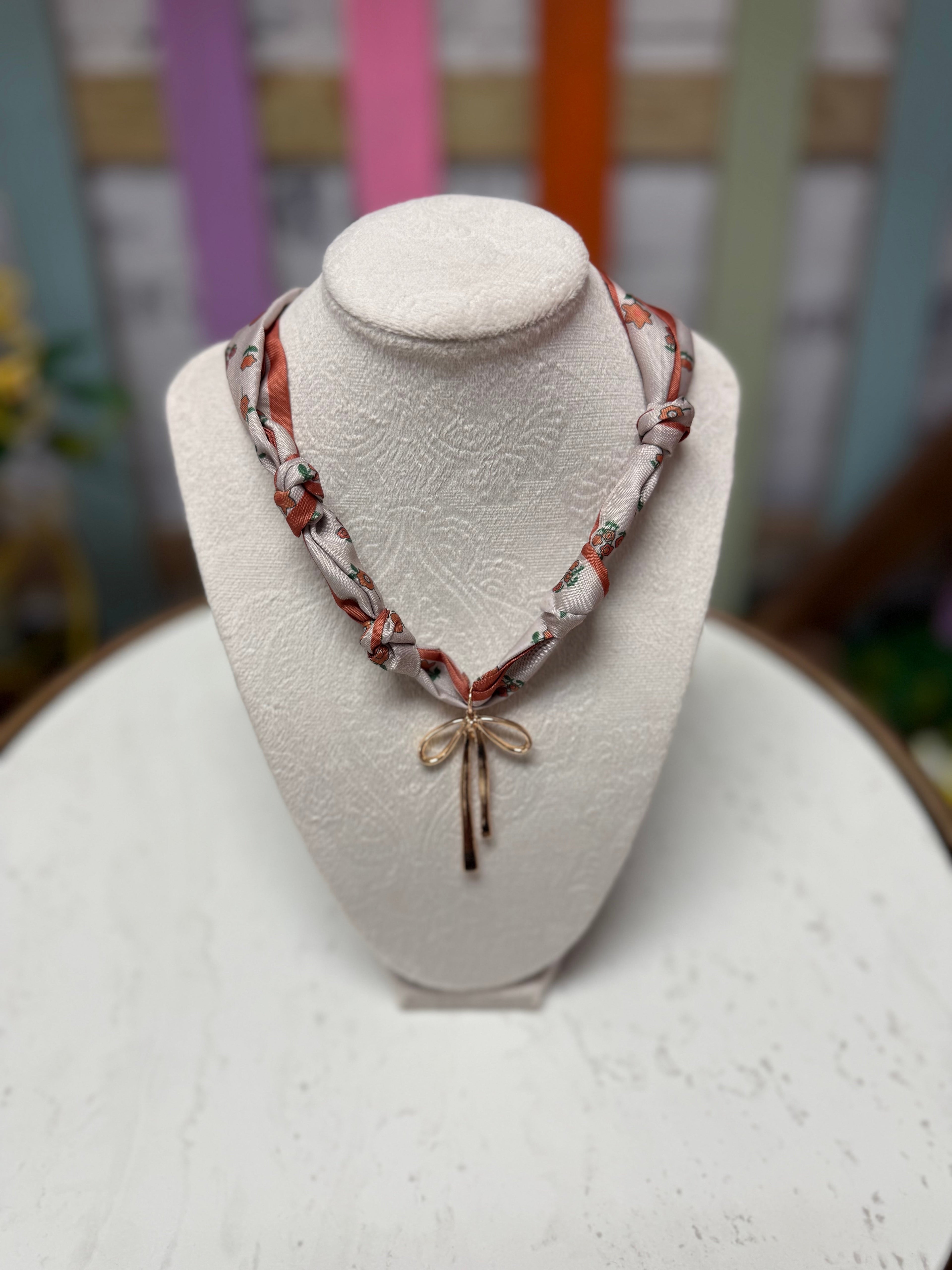 Charm Scarf Necklace
