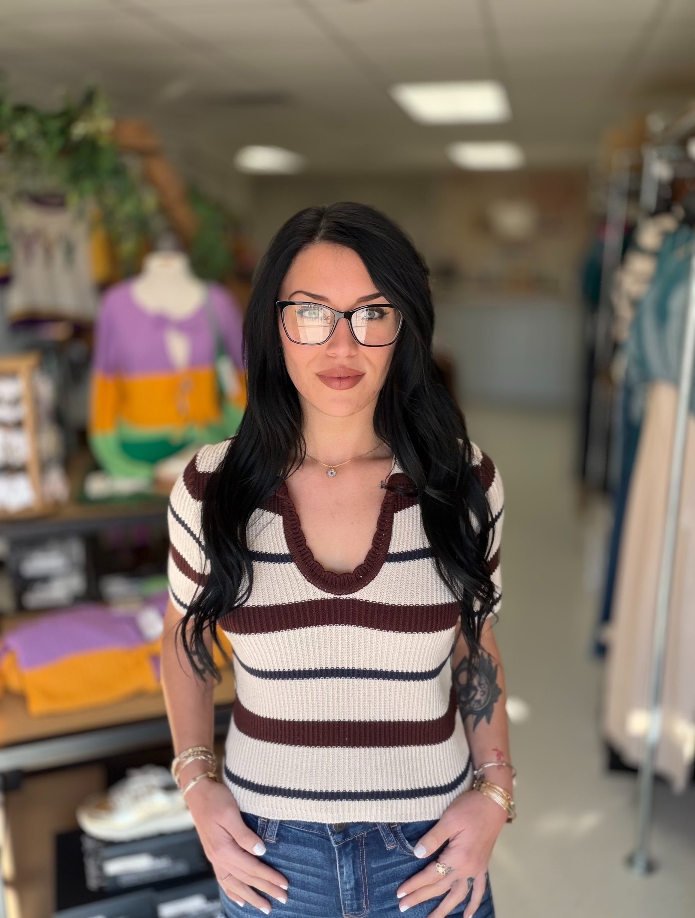 The Harbor Stripe Knit Top