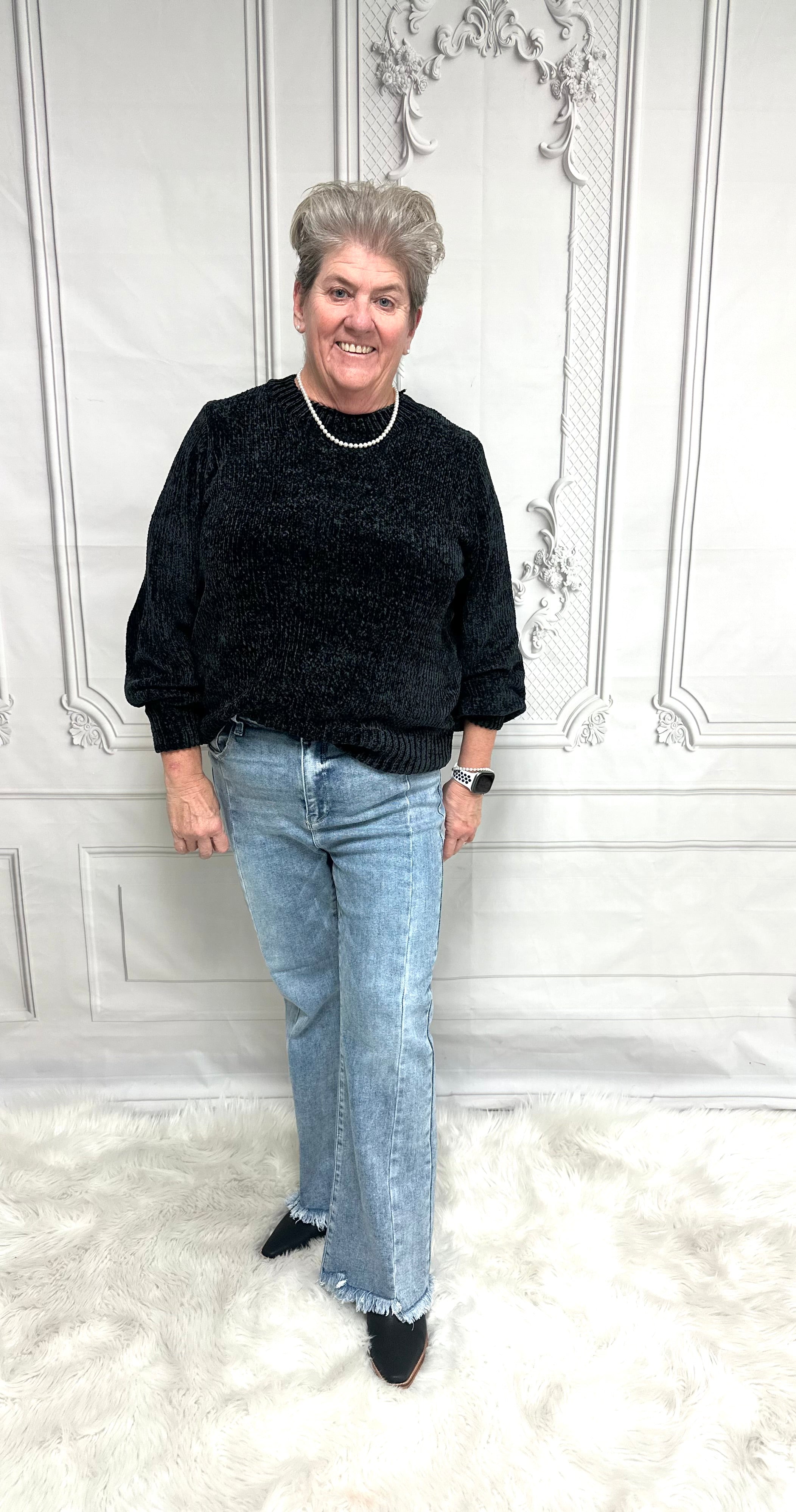 The Midnight Cozy Chenille Sweater