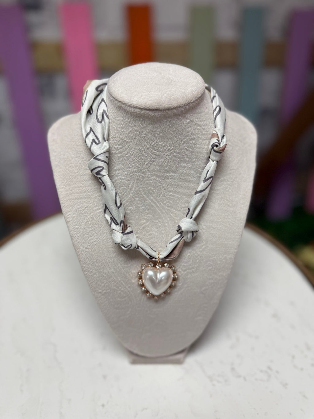 Charm Scarf Necklace