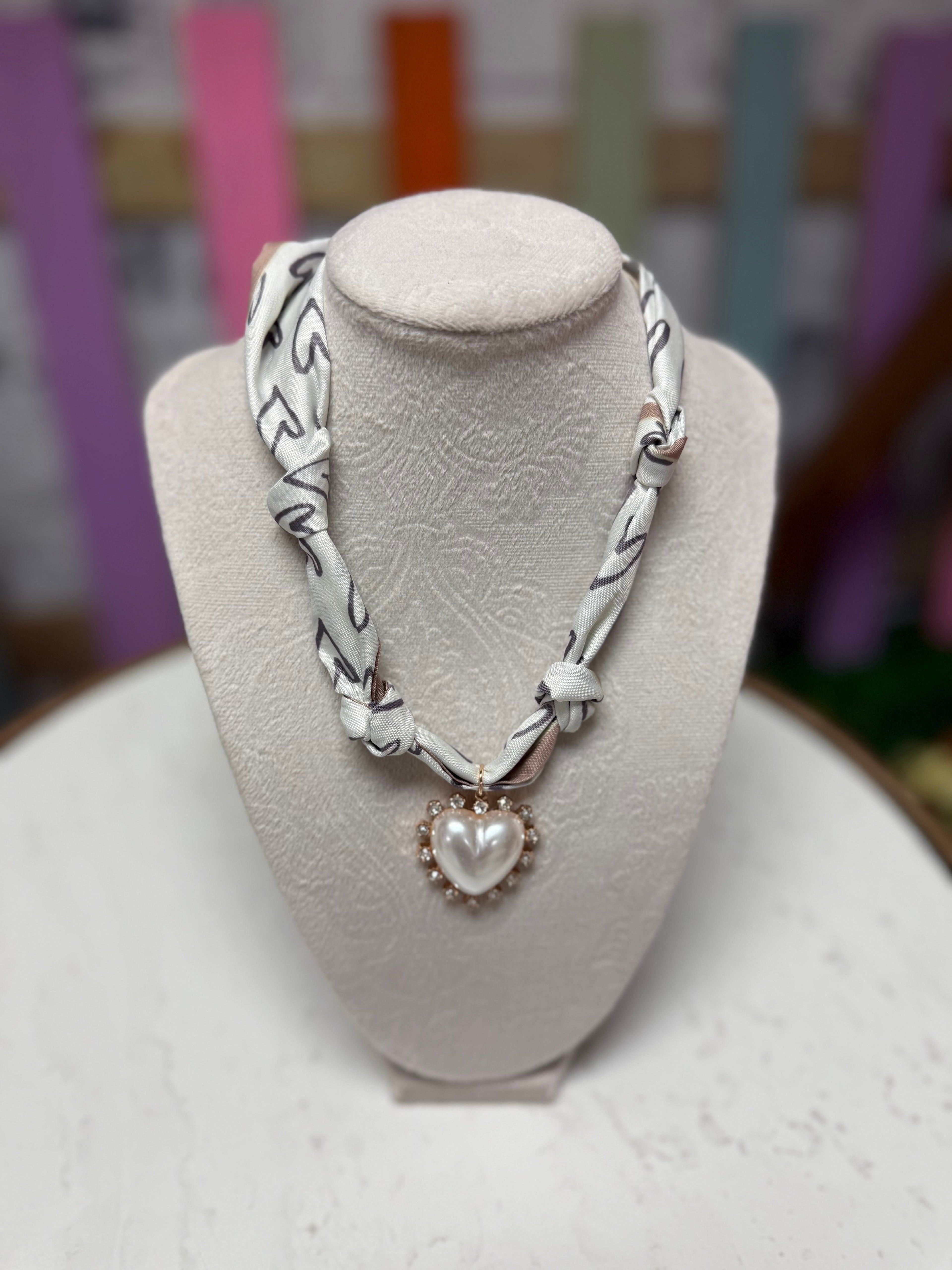 Charm Scarf Necklace