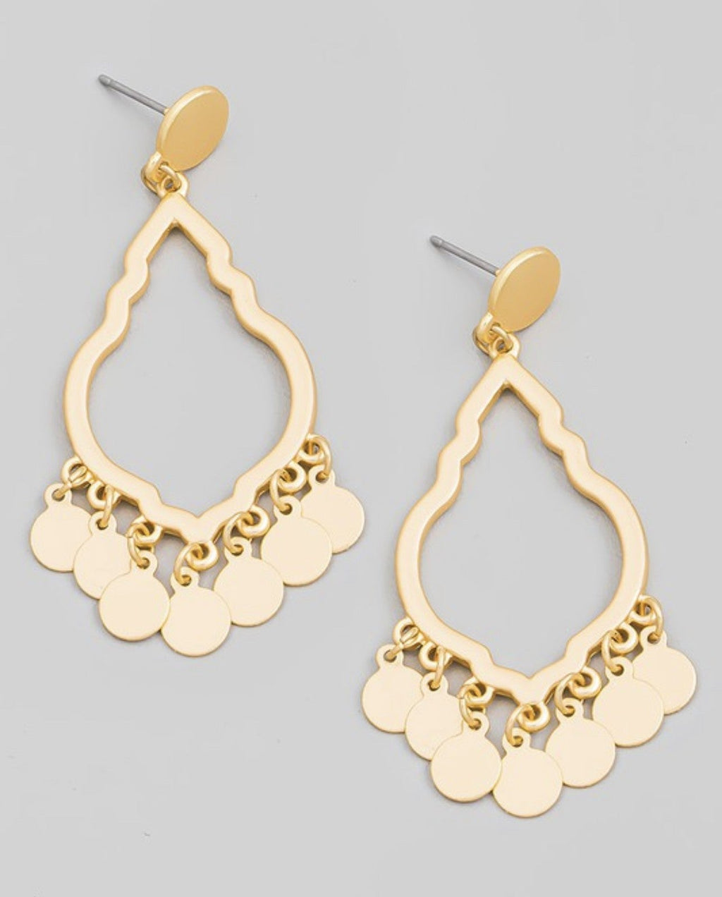 Coin Chandelier Drop Earrings
