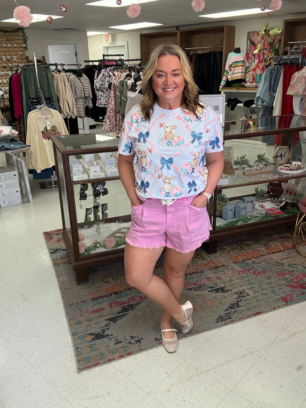 Hop Into Spring Sequin Top