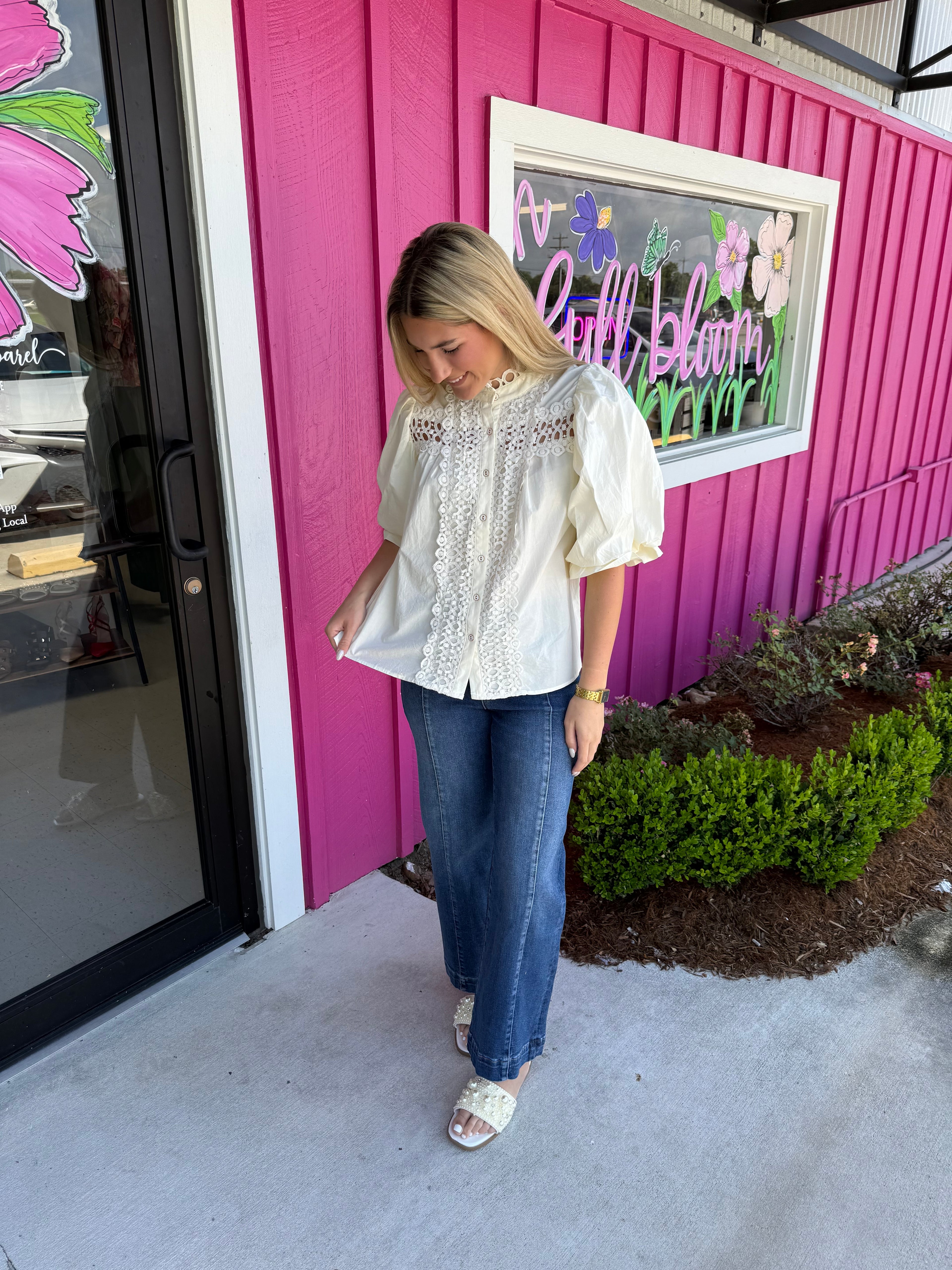 Southern Charm Lace Blouse