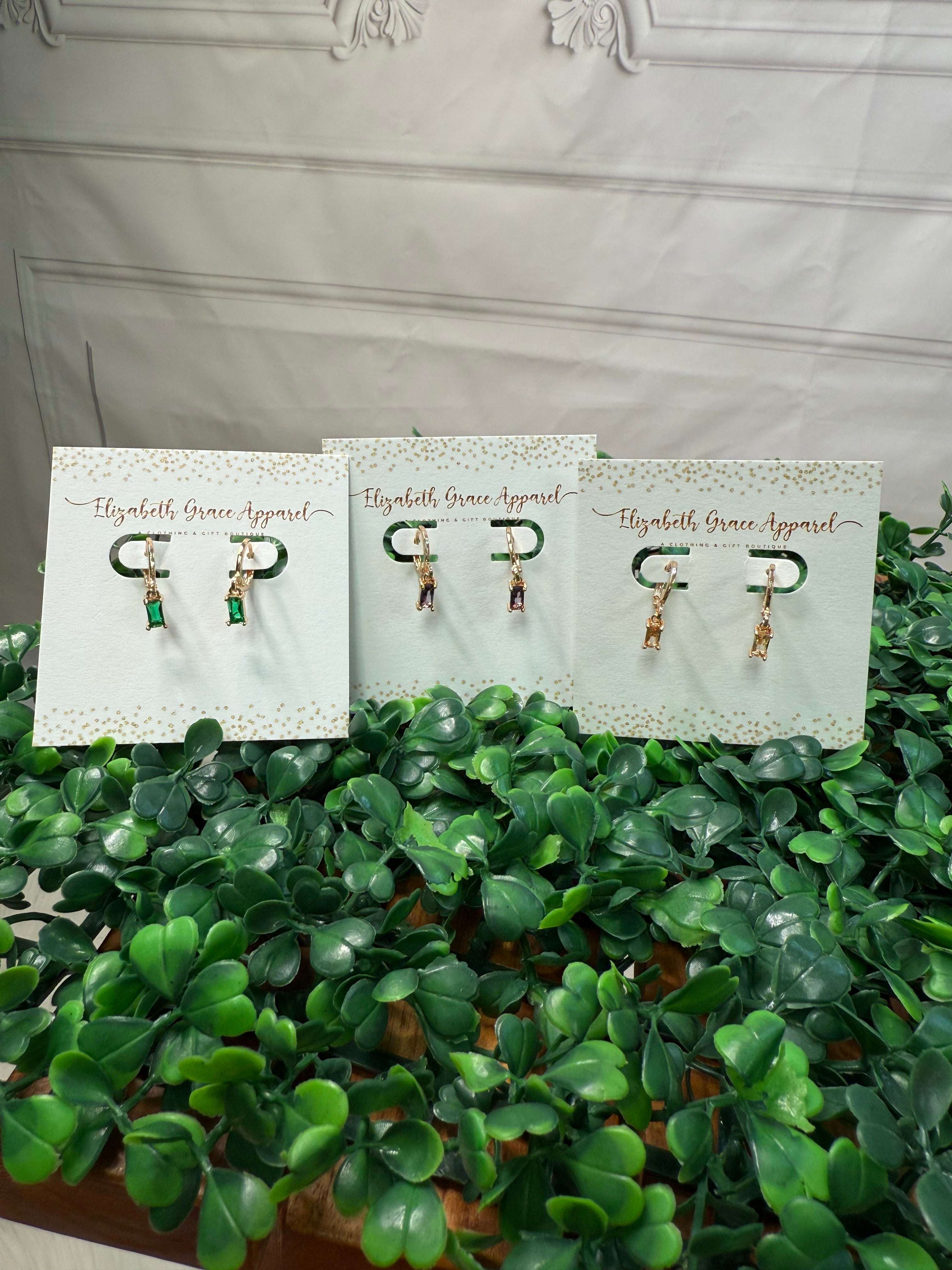 Emerald Dreams Mini Drop Earrings