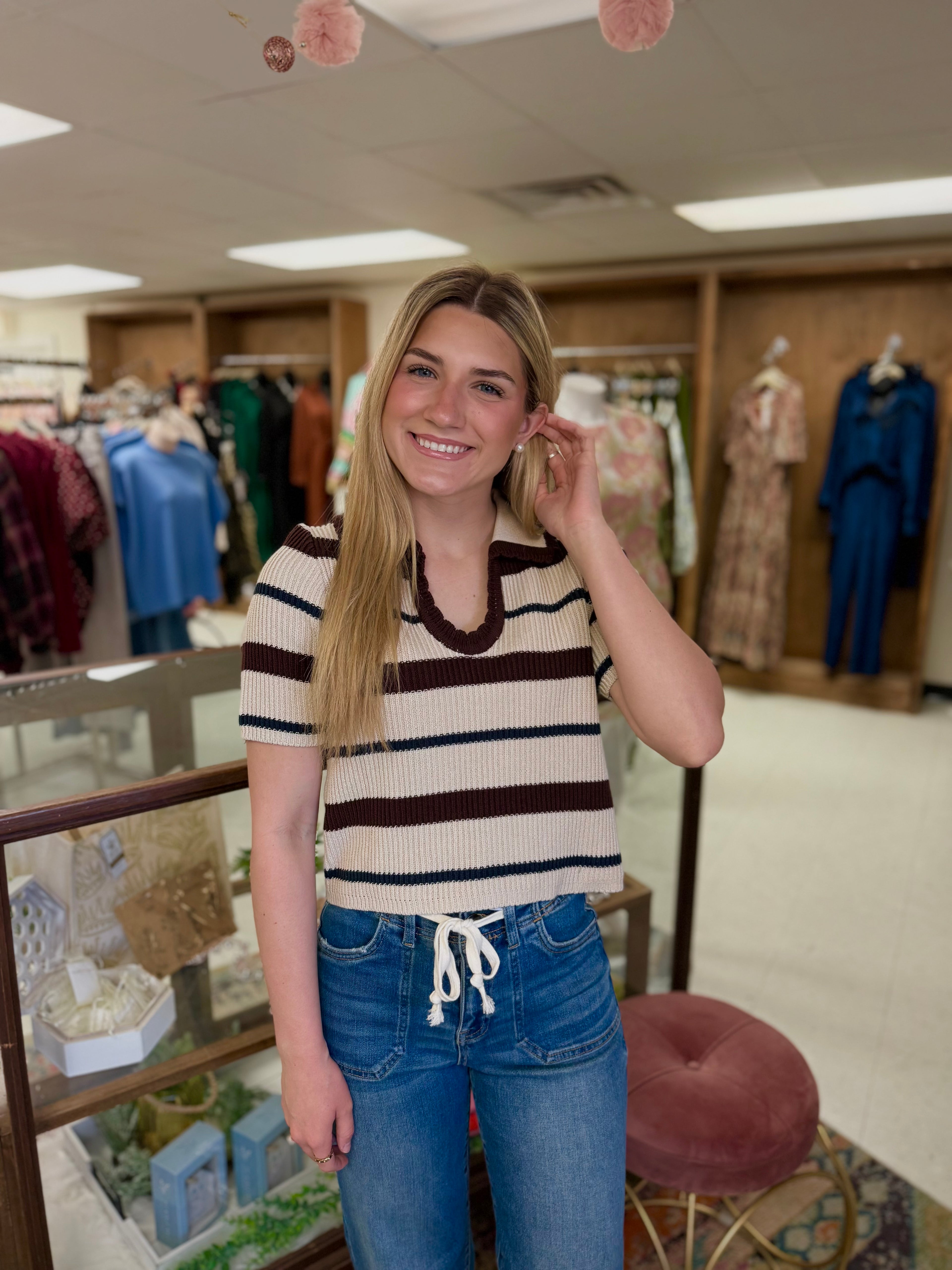 The Harbor Stripe Knit Top