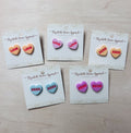 Candy Heart Stud Earrings