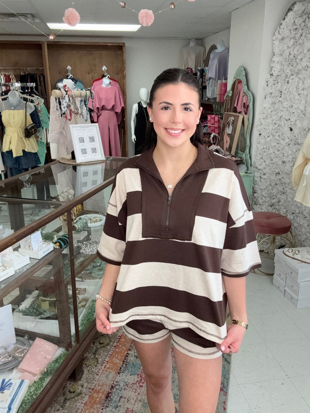 Saturday Stroll Striped Lounge Set