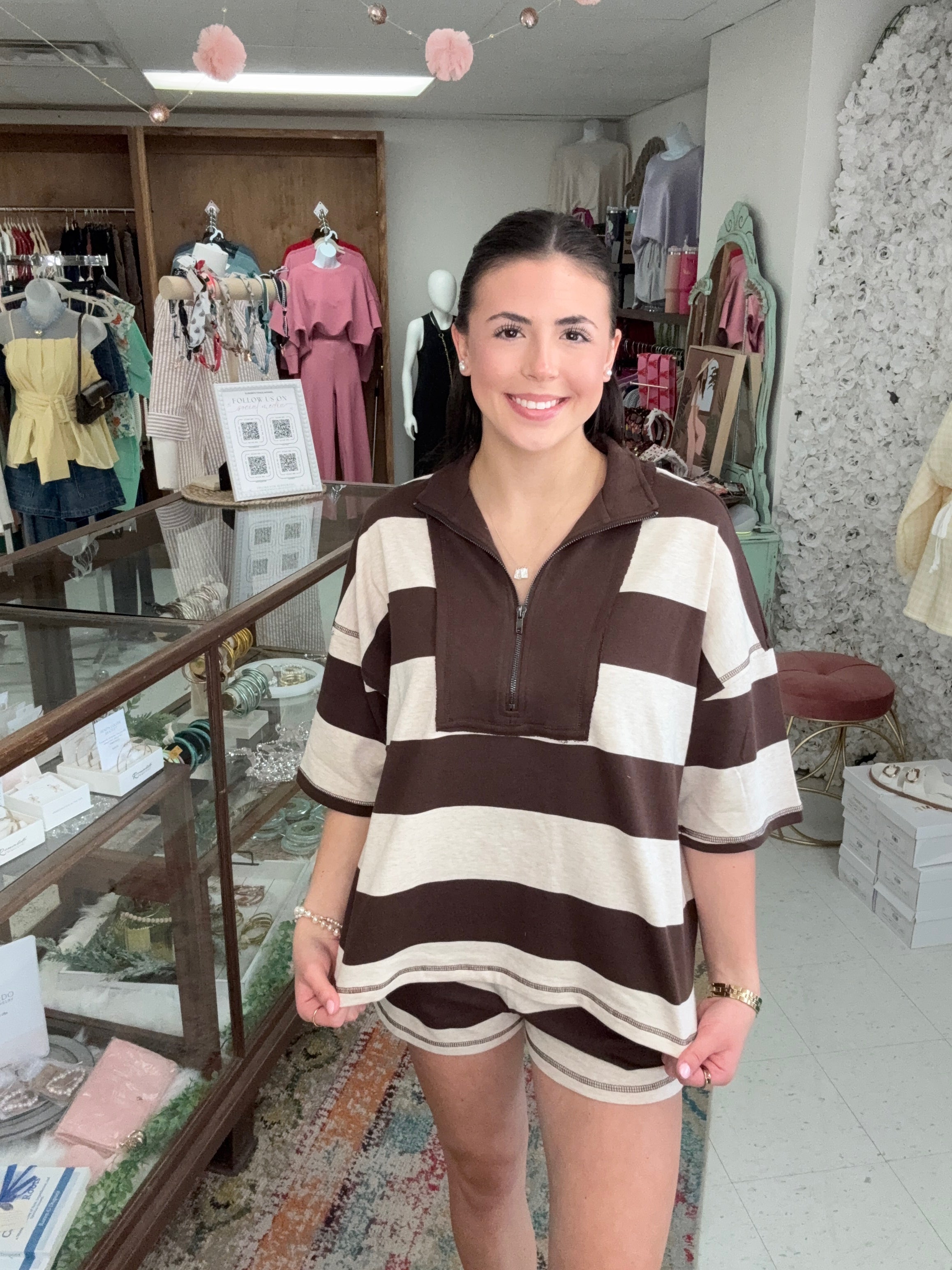 Saturday Stroll Striped Lounge Set