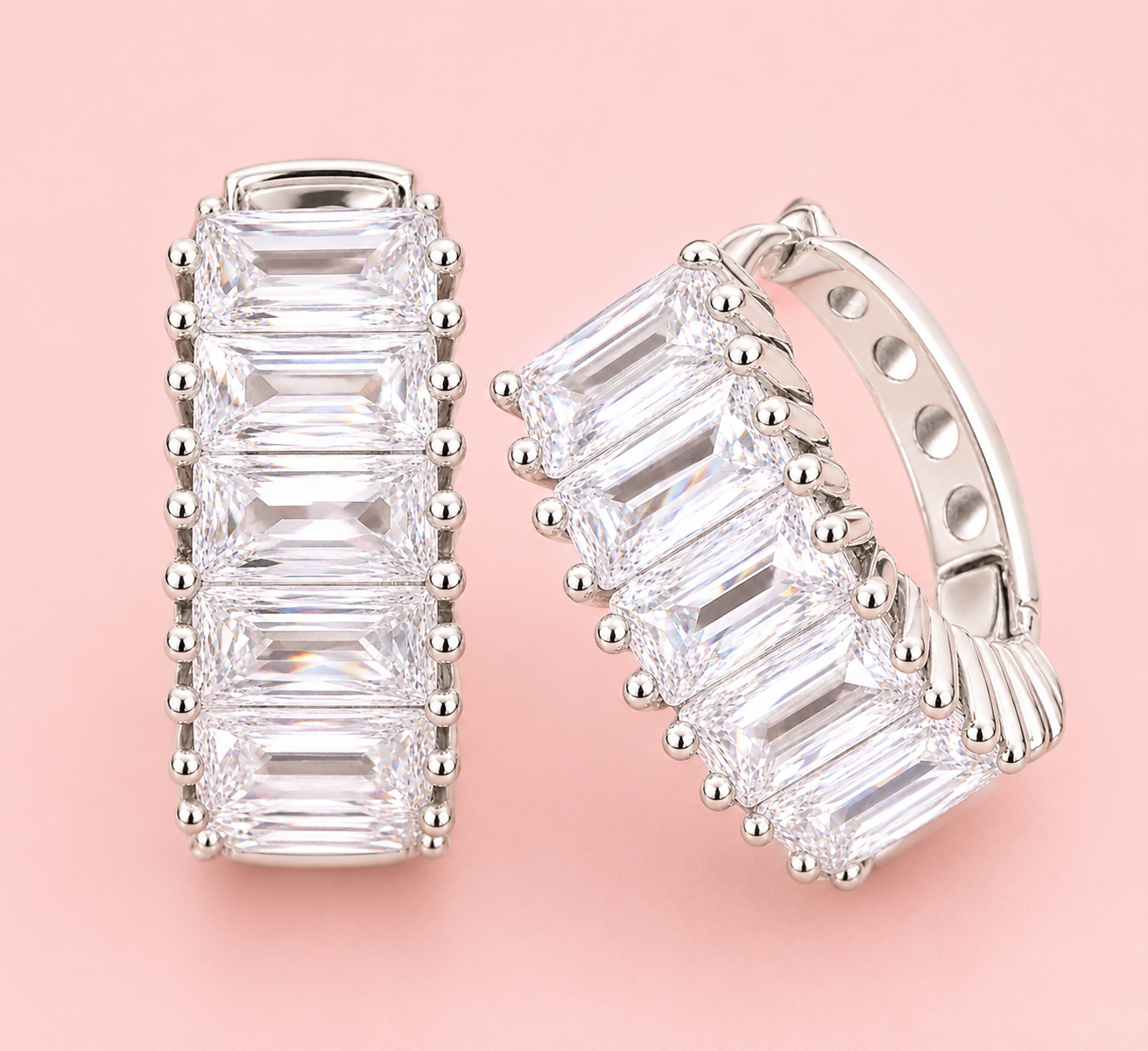 Silver Wishes Hoop Earrings