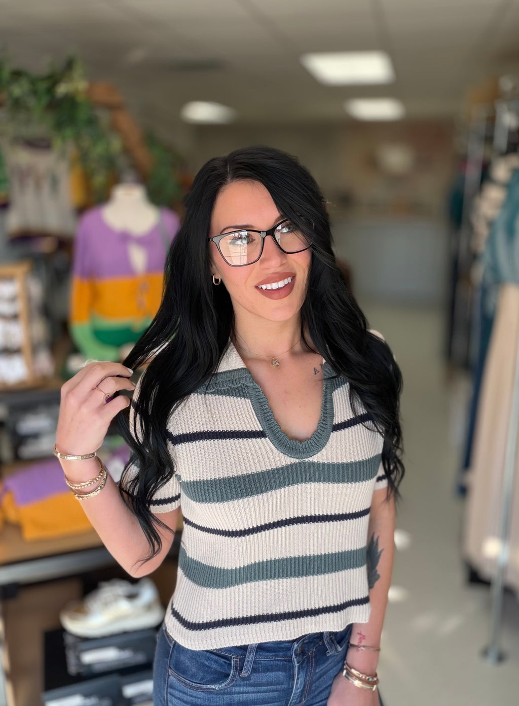The Harbor Stripe Knit Top