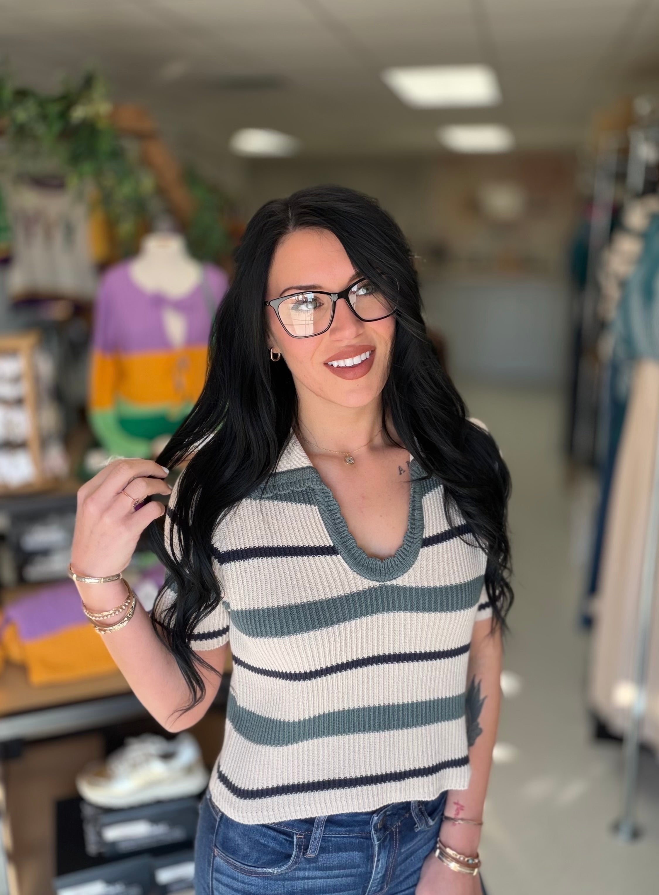 The Harbor Stripe Knit Top