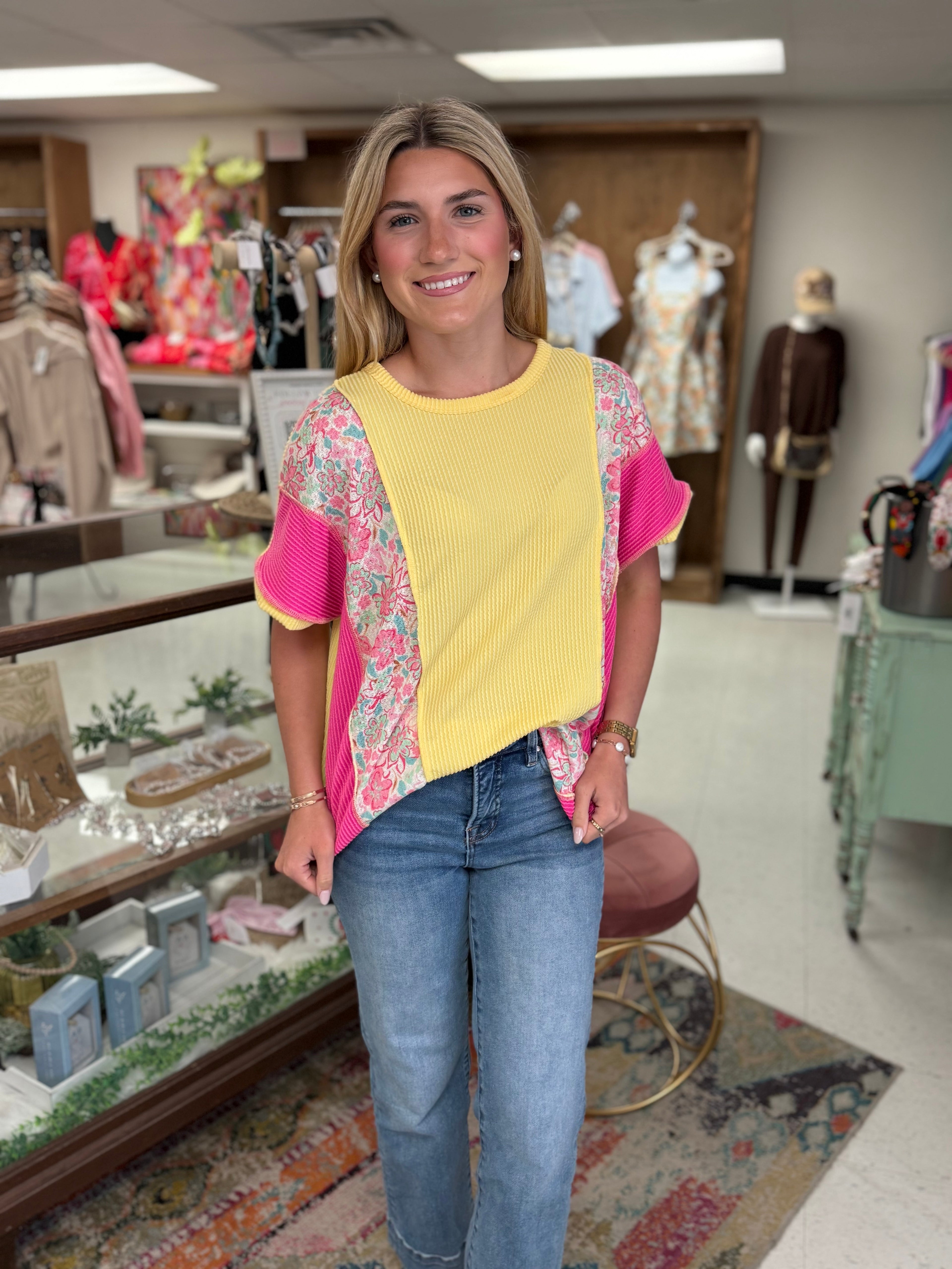 The Sunshine Patchwork Top