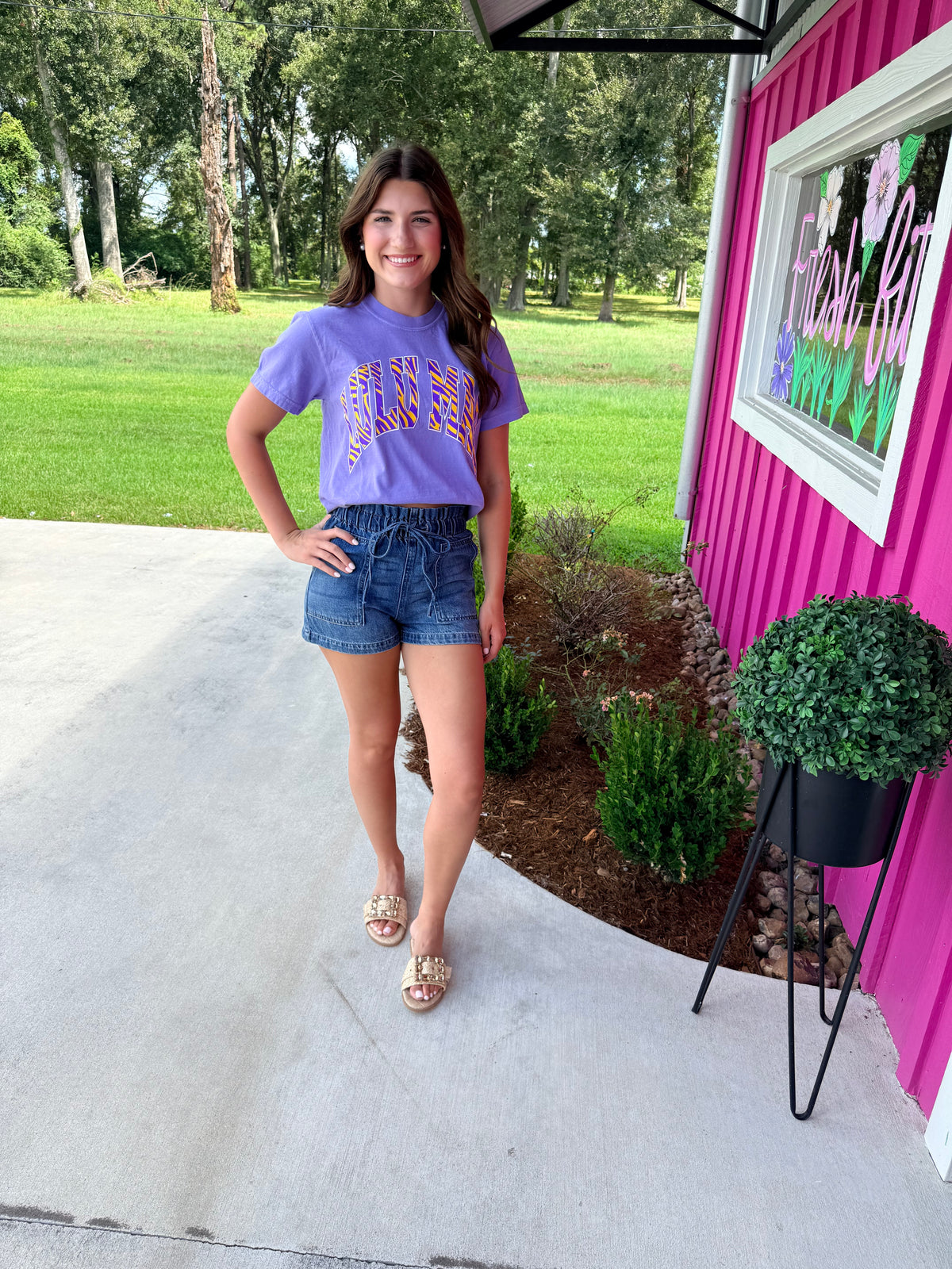 Lulu Mac Violet/Tiger Tee