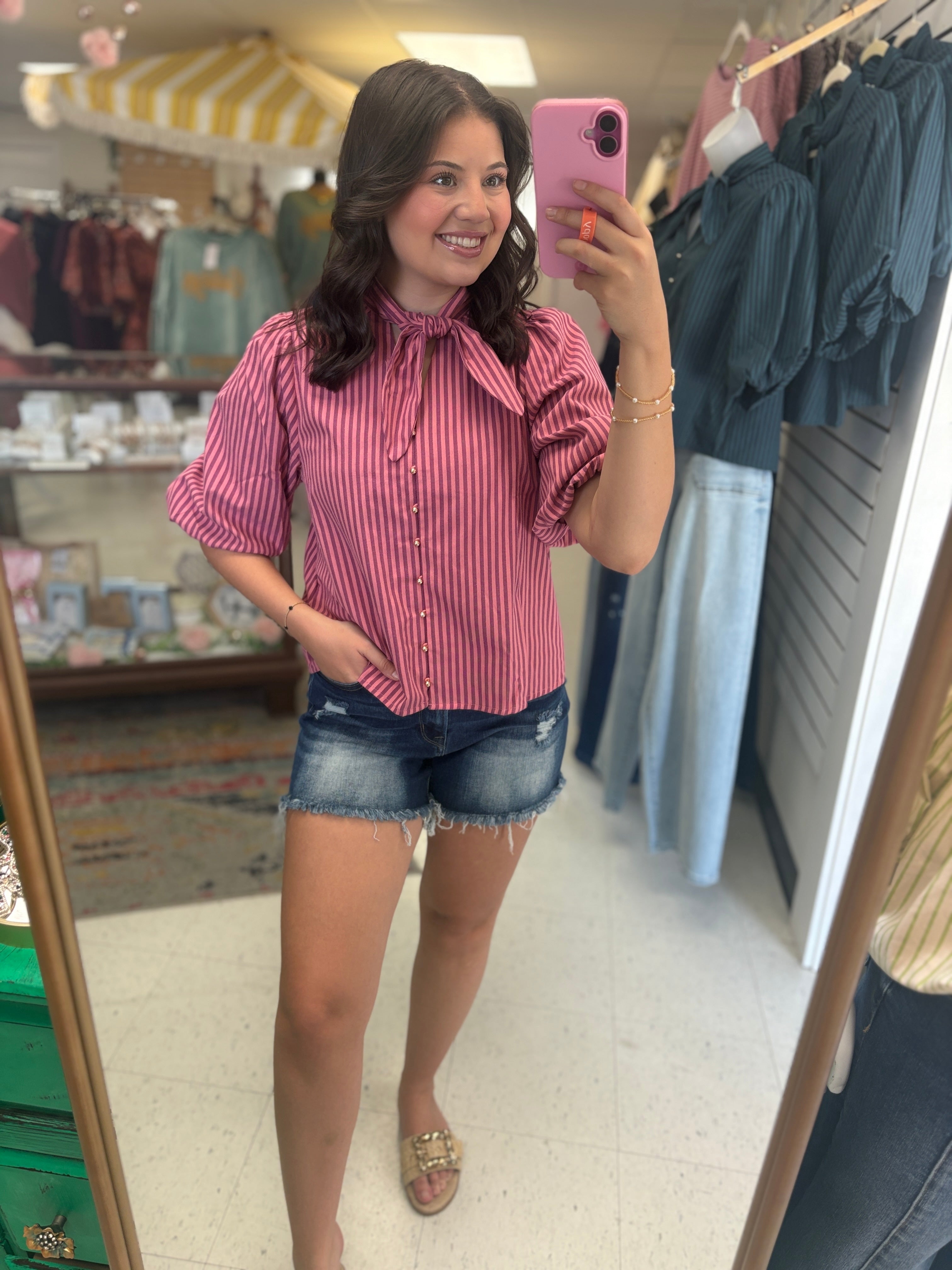 The Social Hour Striped Blouse