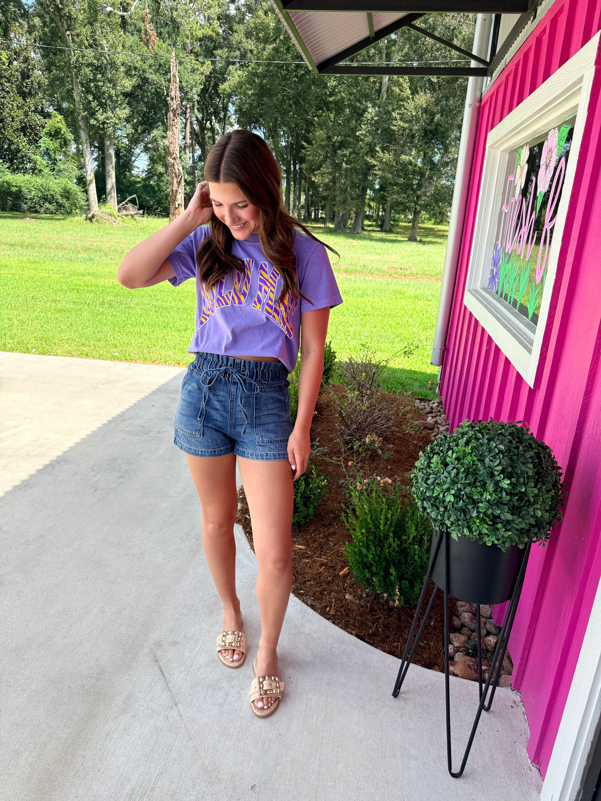 Lulu Mac Violet/Tiger Tee