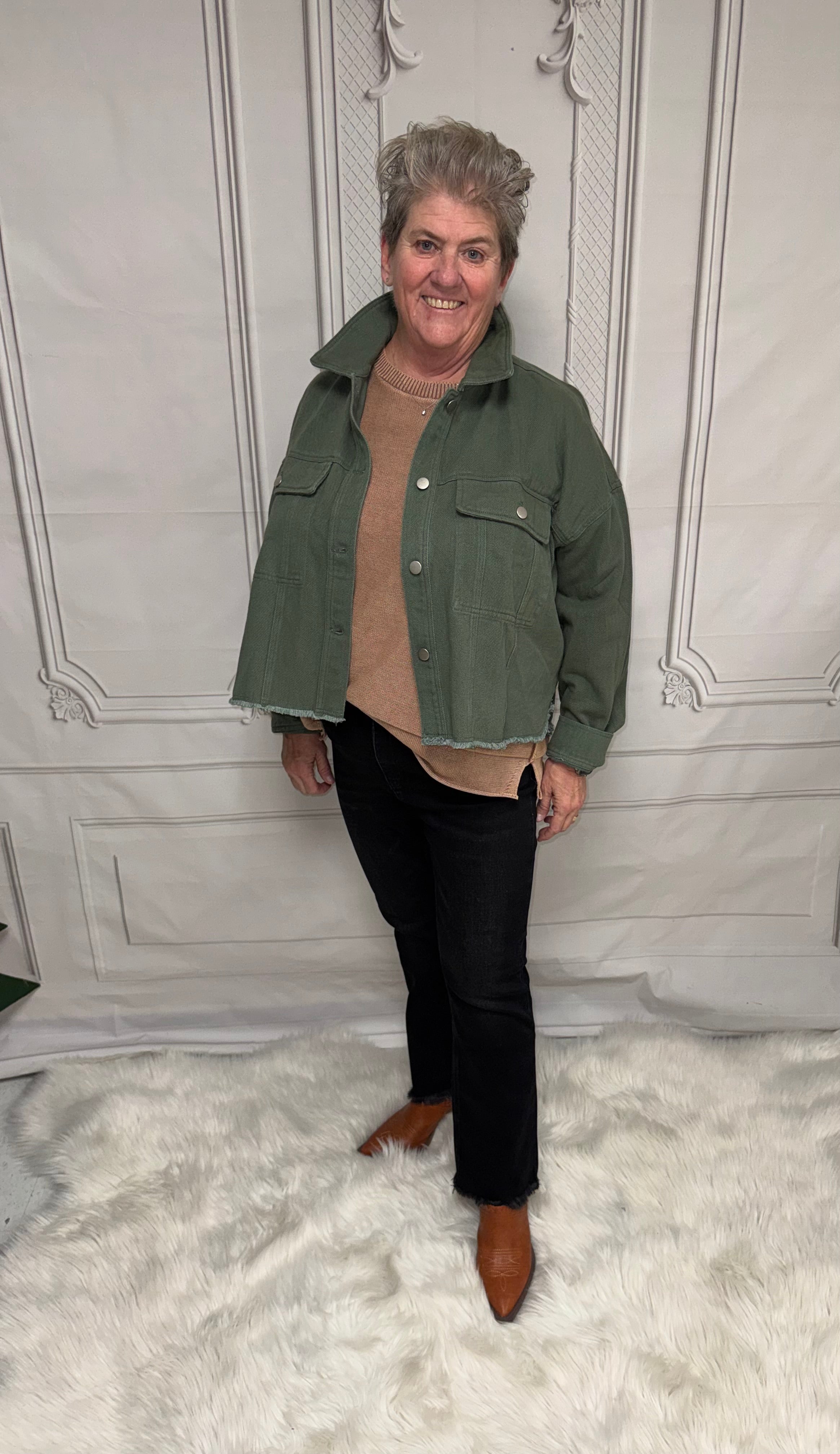 Frayed Corduroy Jacket