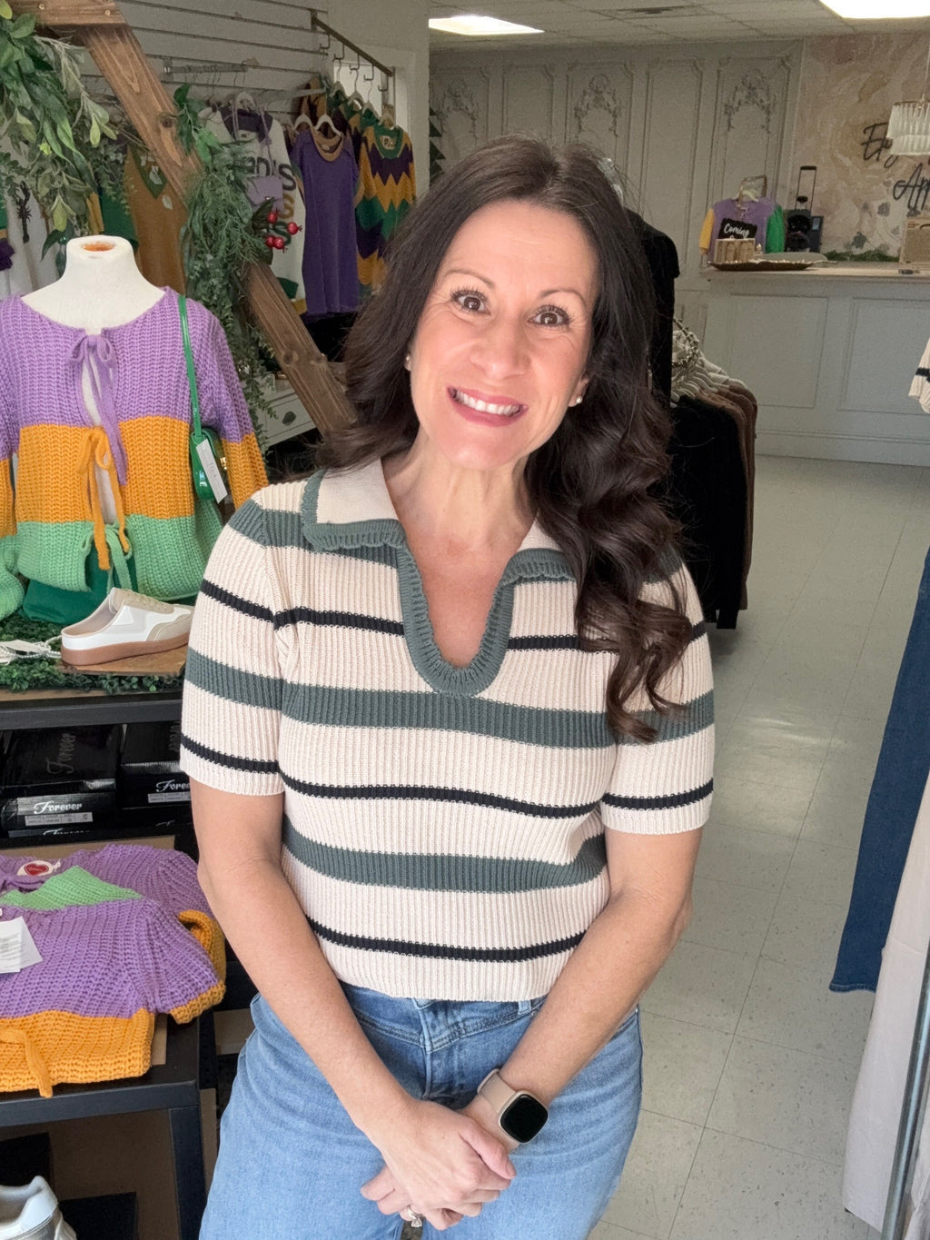 The Harbor Stripe Knit Top