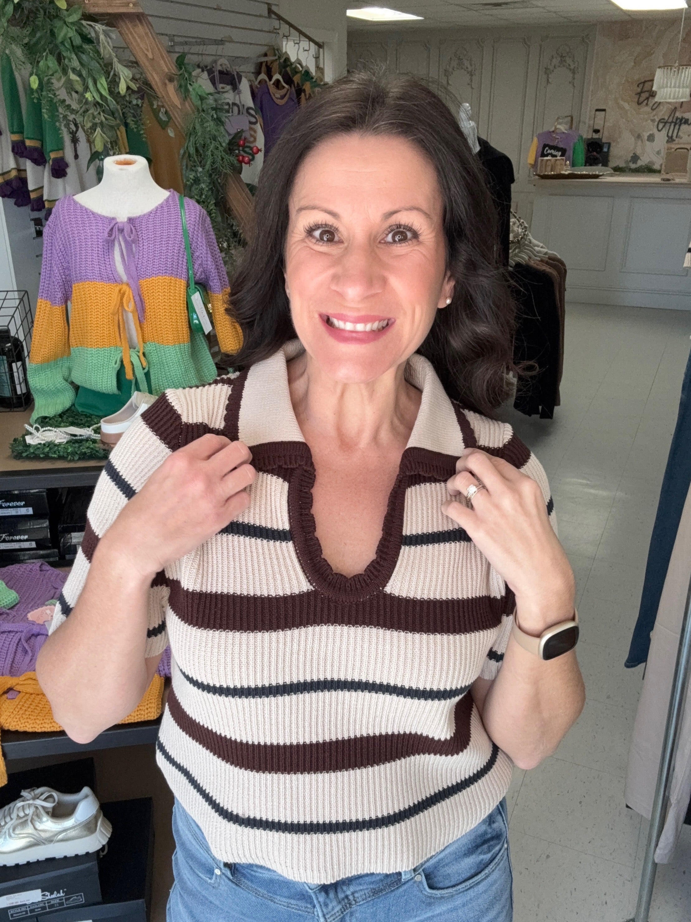 The Harbor Stripe Knit Top