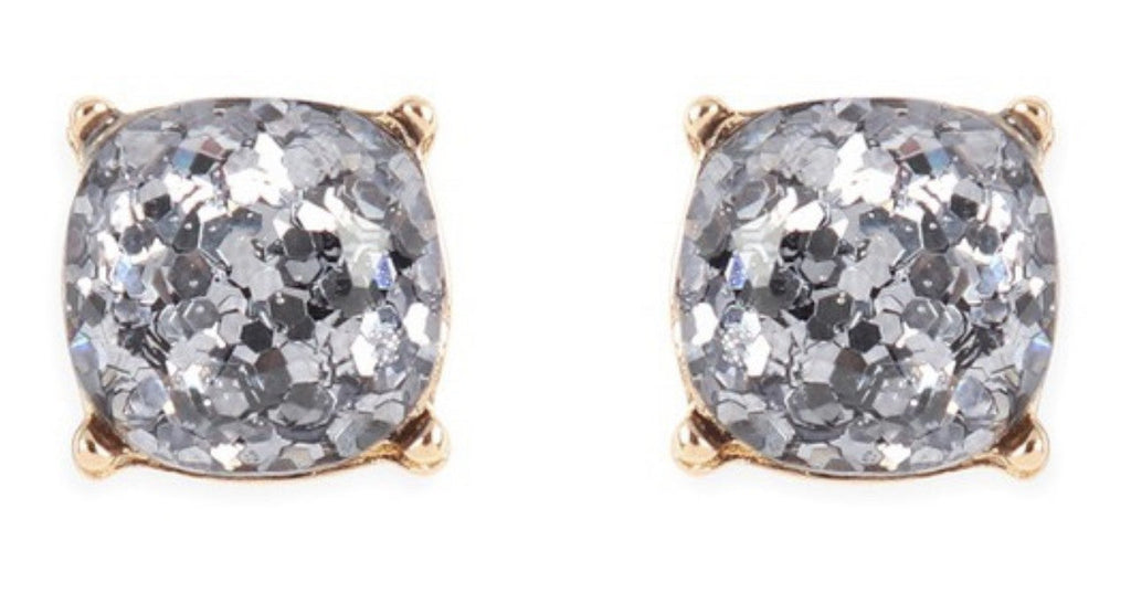 Glitter Studded Earrings