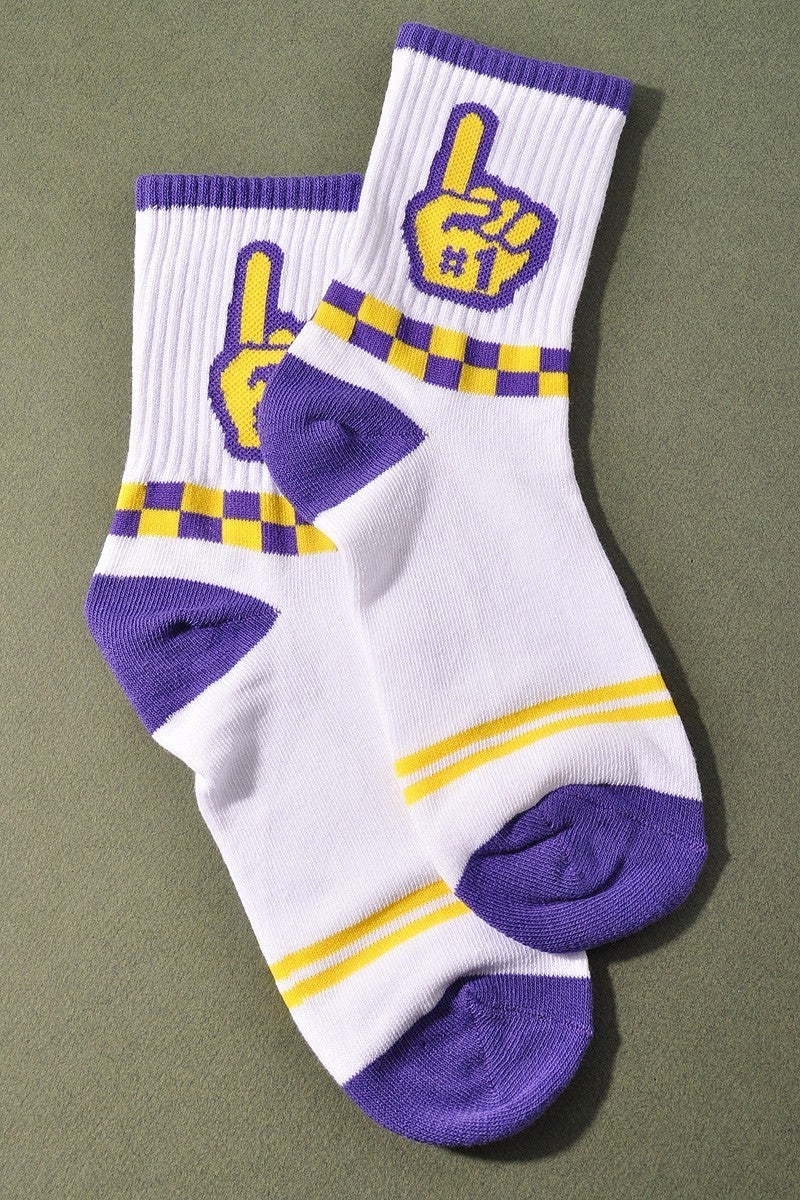 Number 1 Football Socks