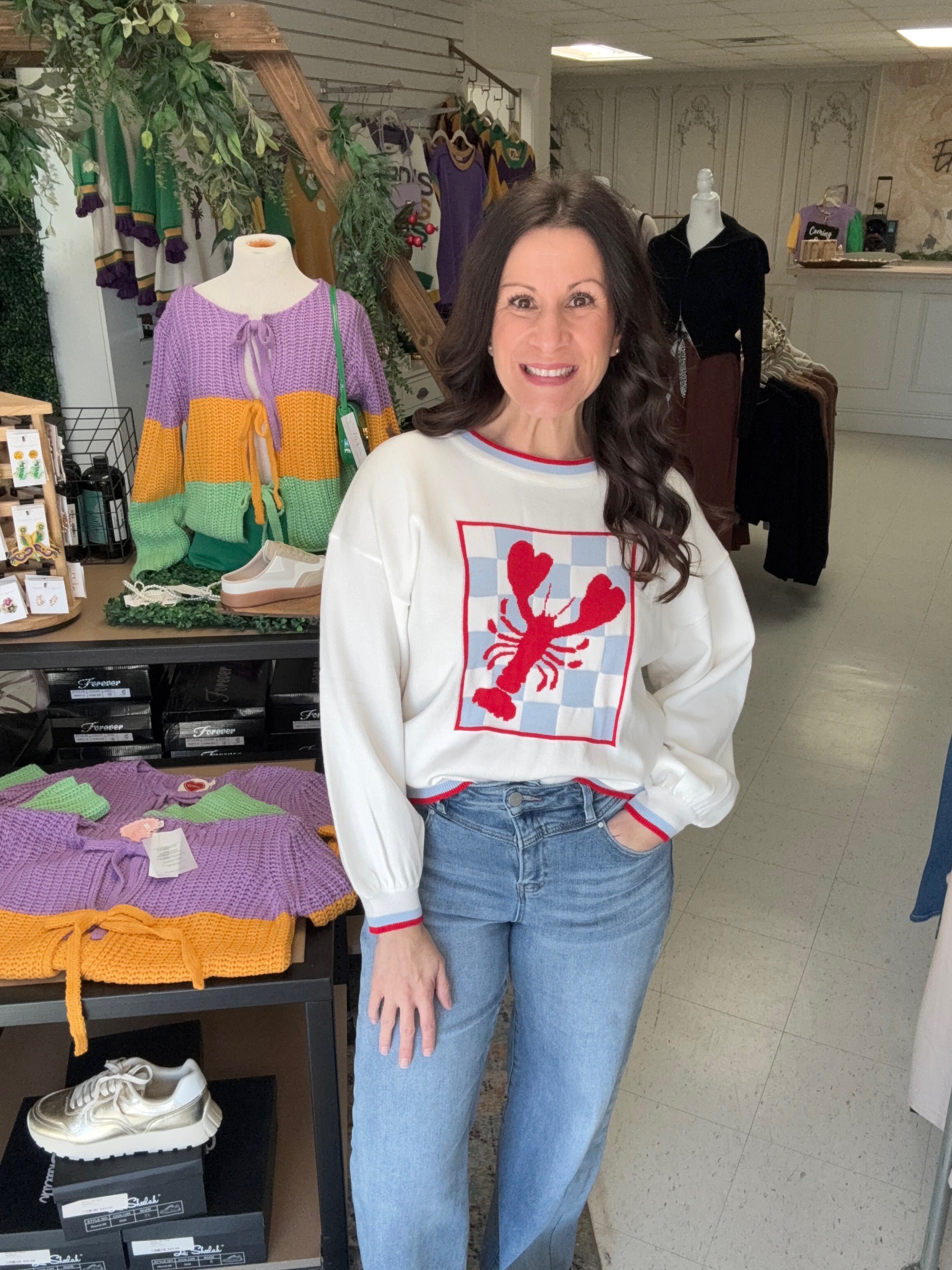 Crawfish Love Knit Sweater
