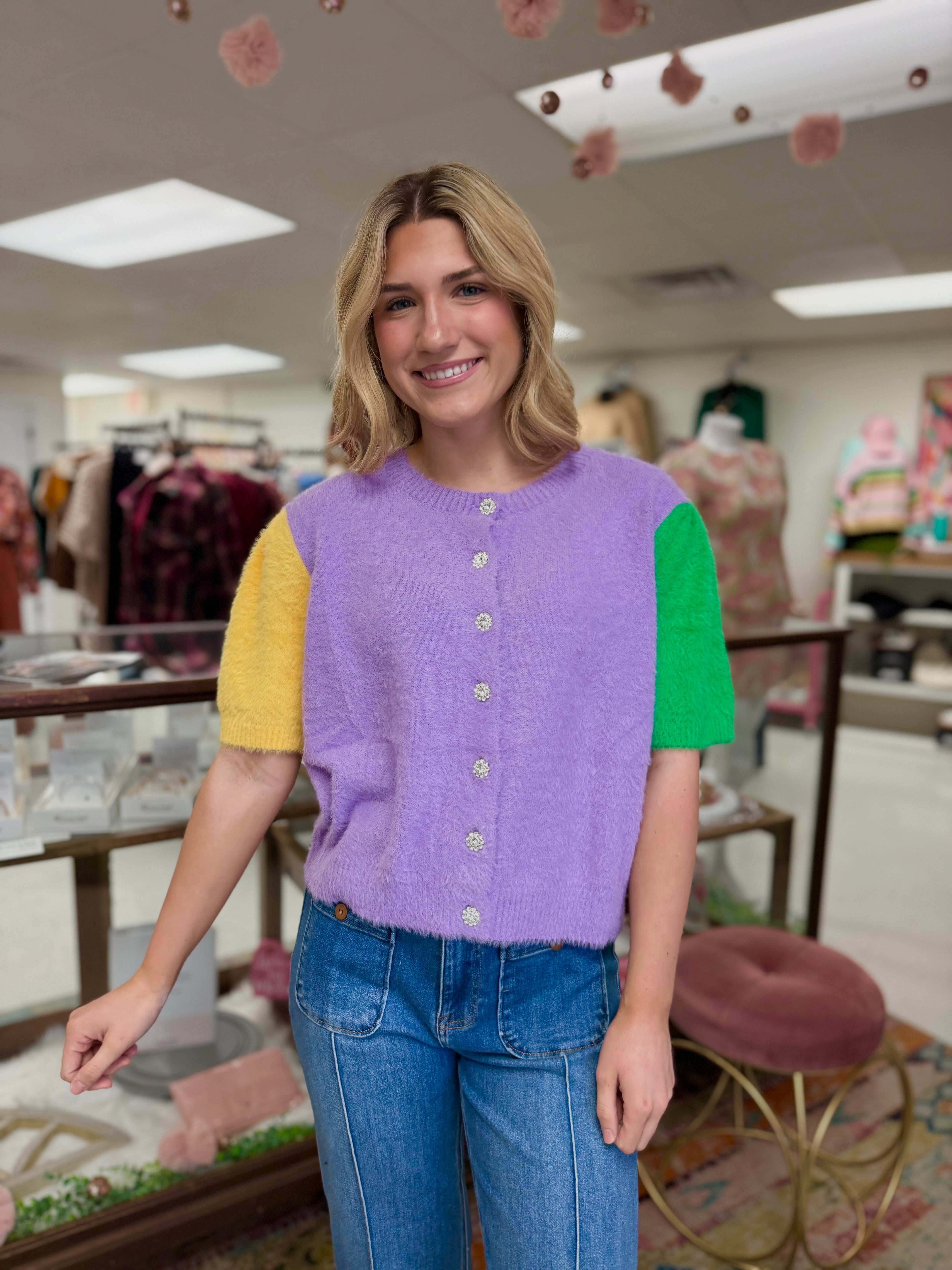 The Color Me Cute Cardigan Top