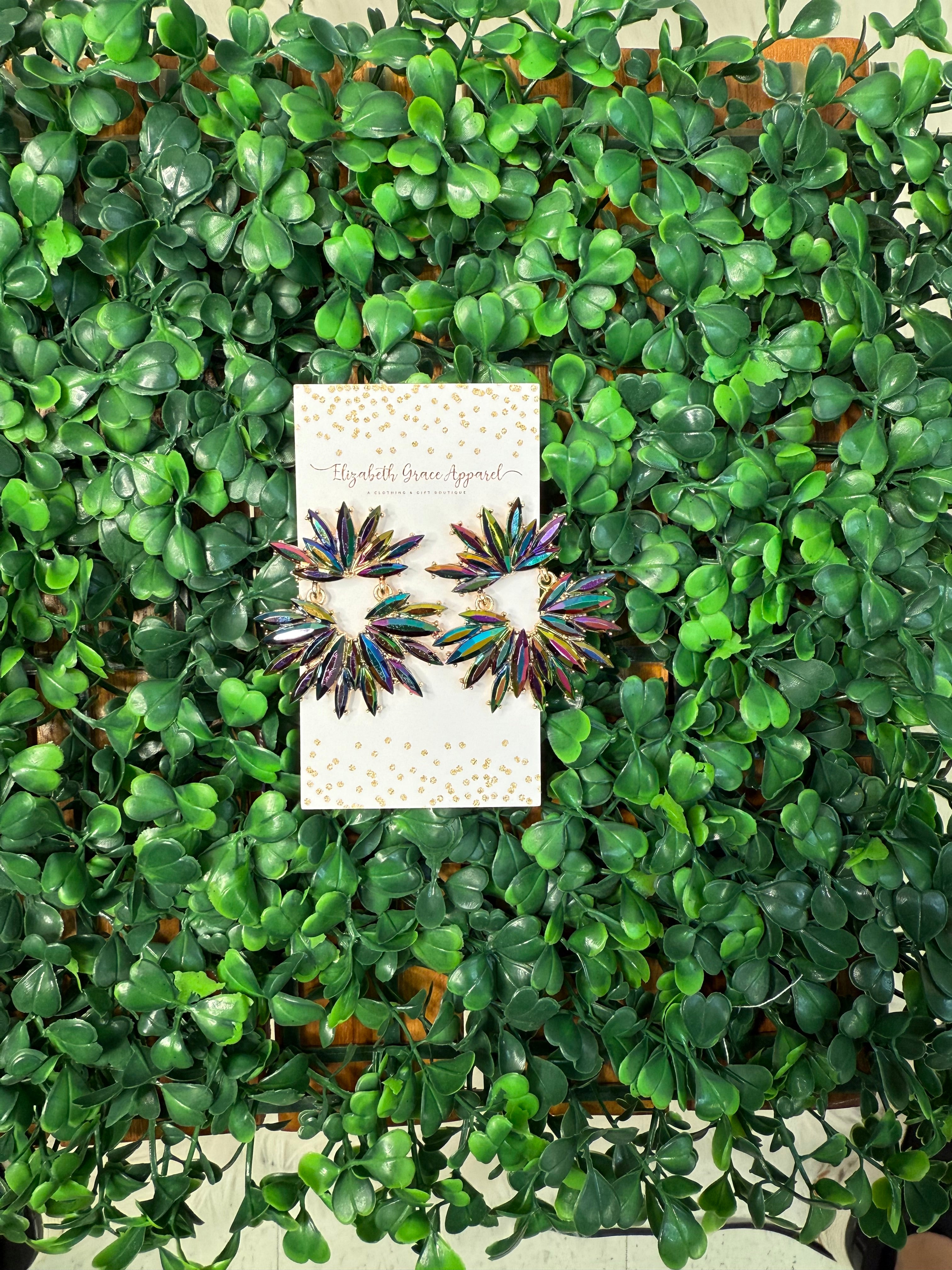 Midnight Mirage Statement Earrings