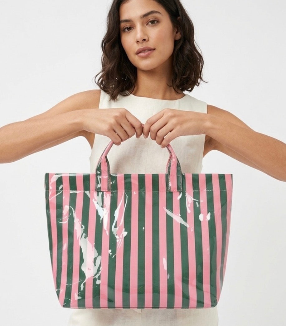 Candy Striped Tote