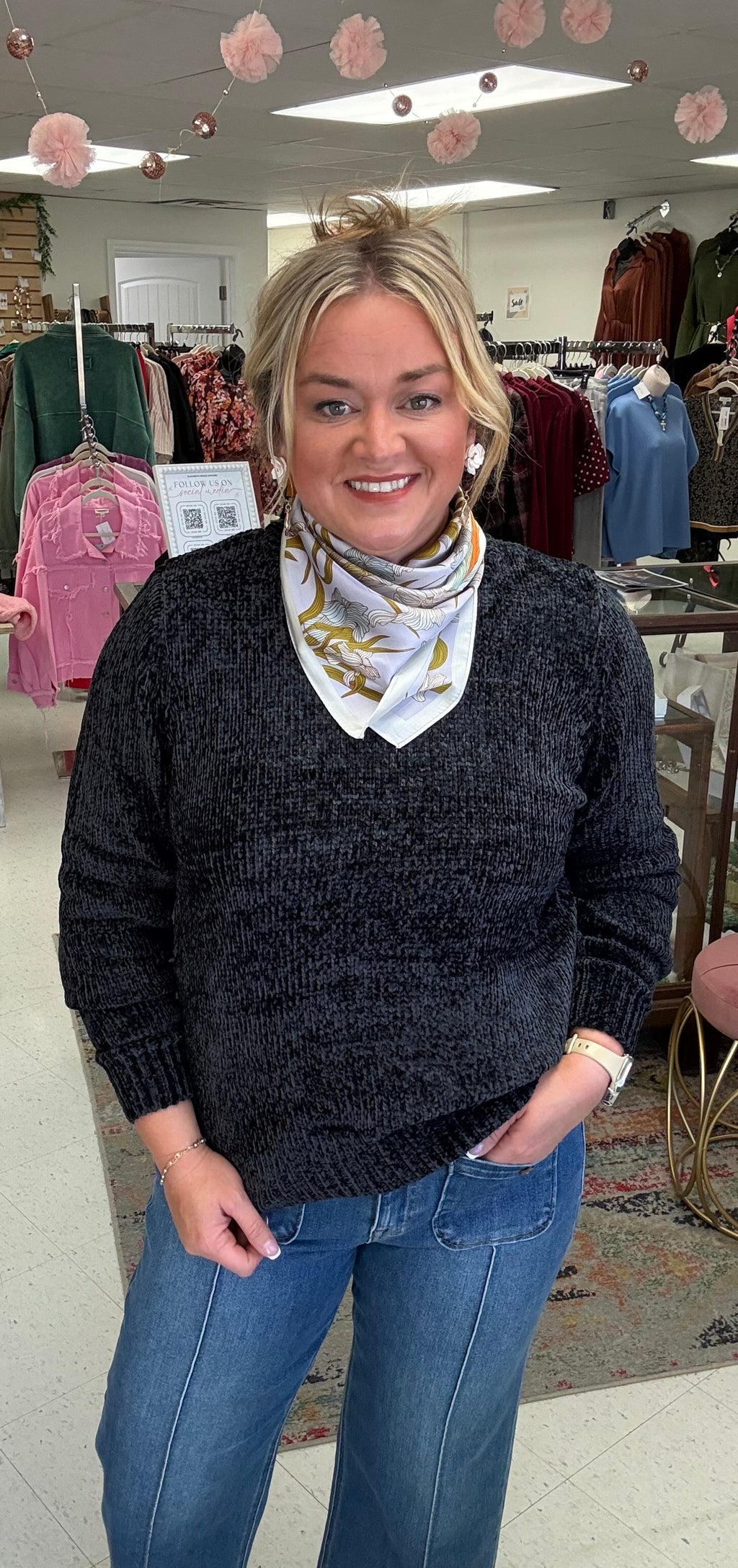 The Midnight Cozy Chenille Sweater