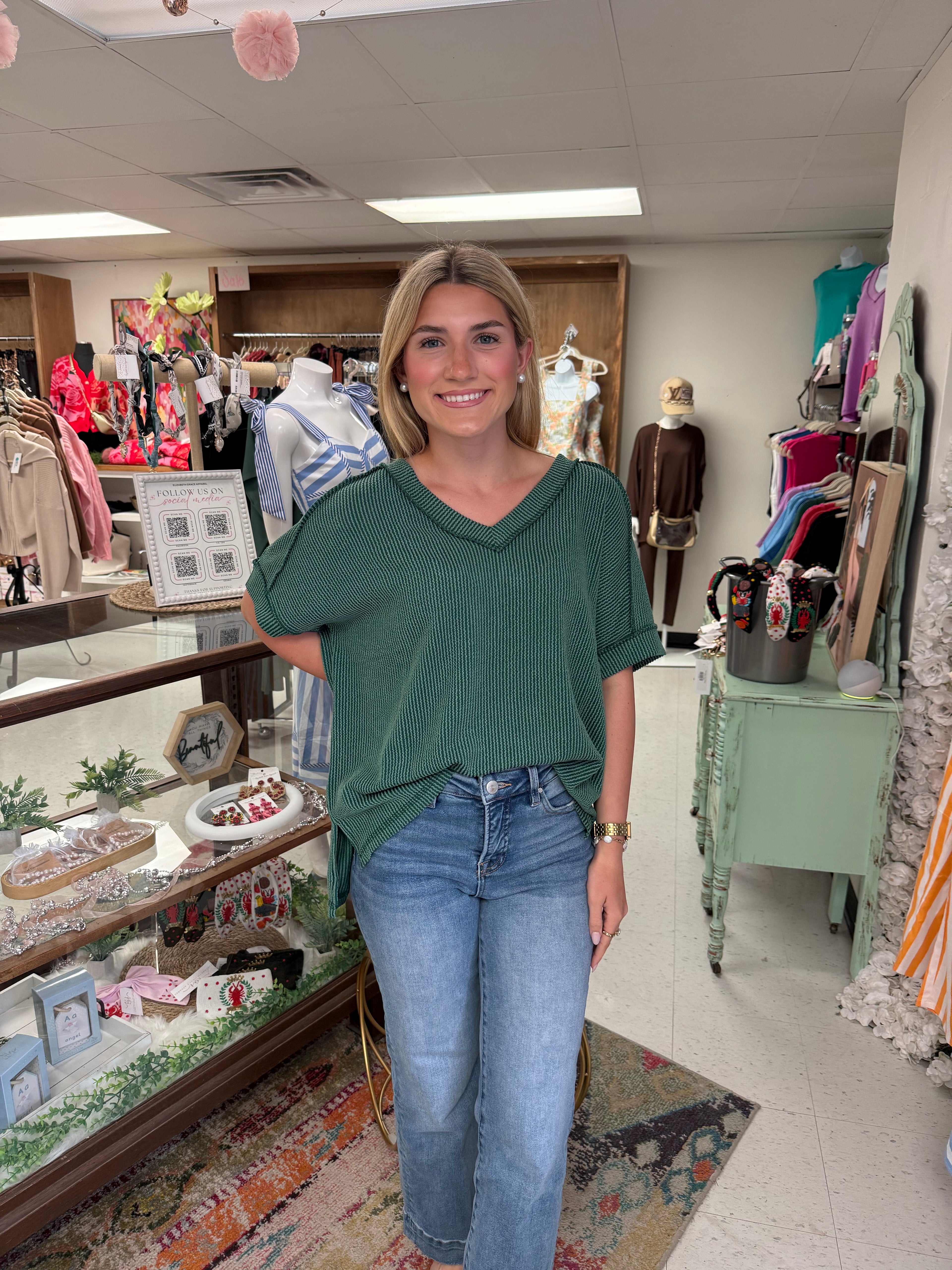 Cloud Nine V-Neck Tee