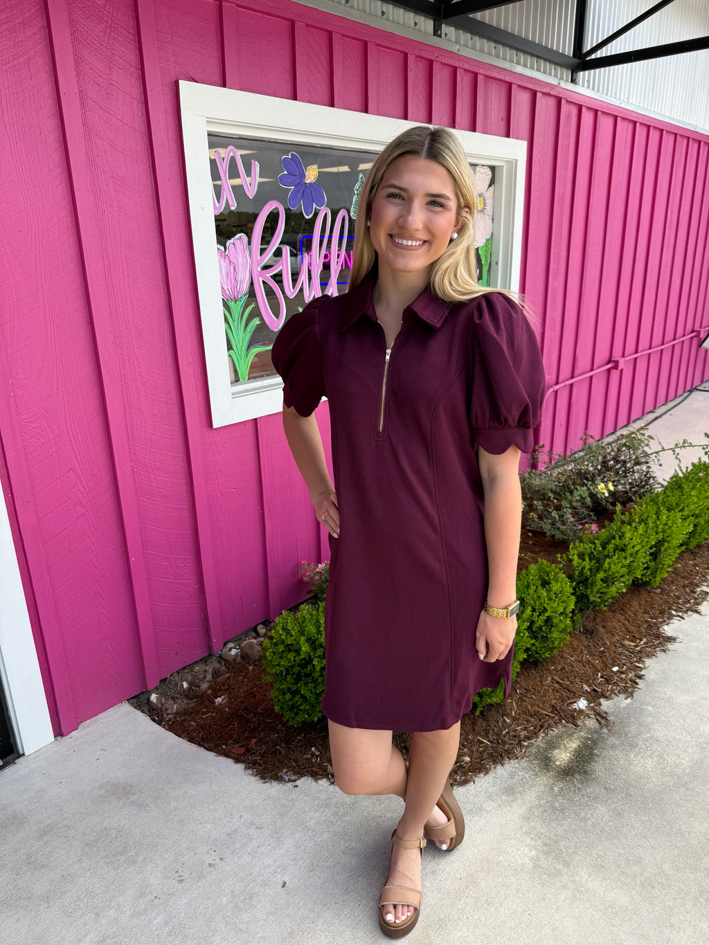 Cabernet Charm Dress