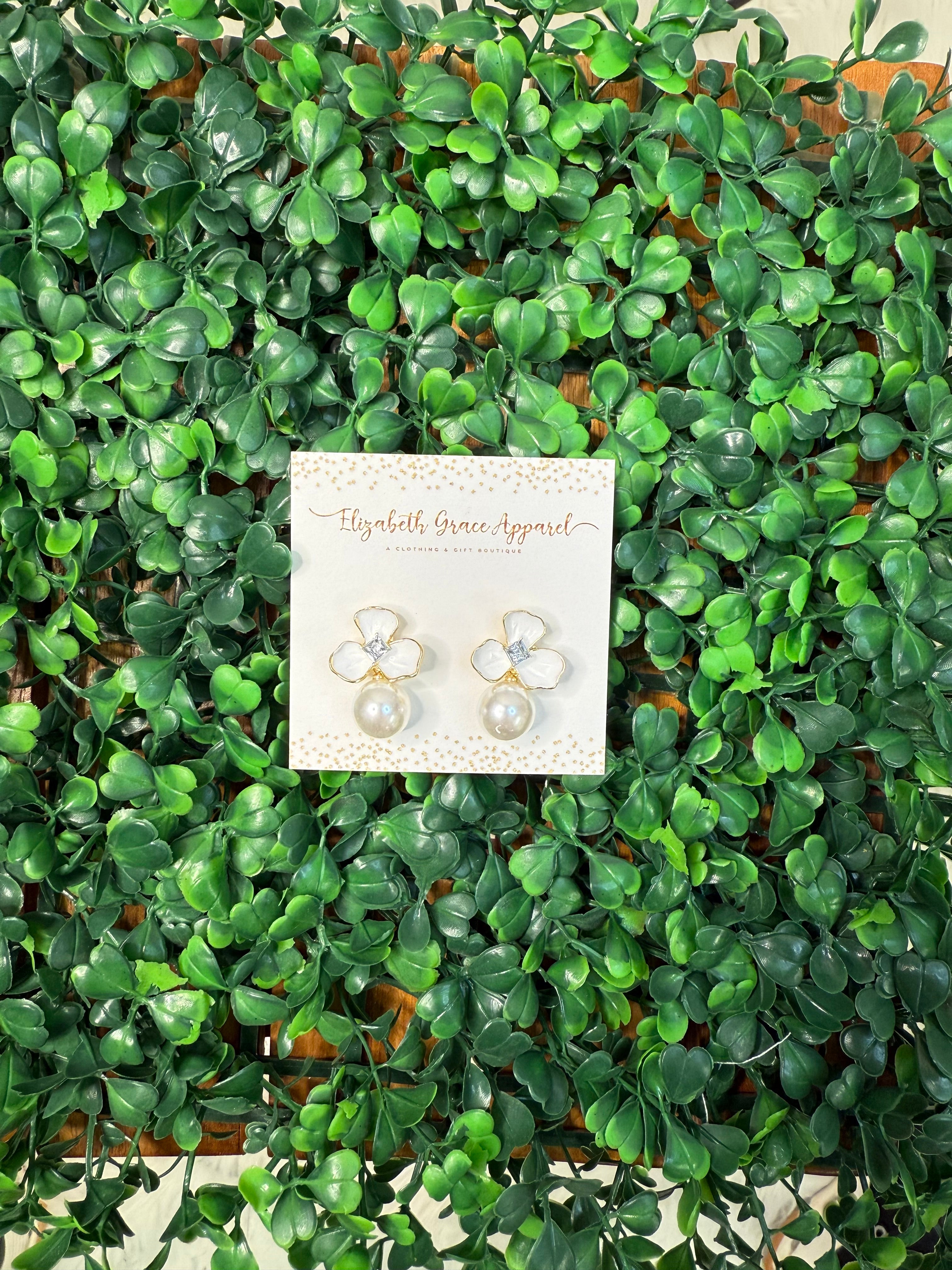 Pearl Petal Elegance Earrings