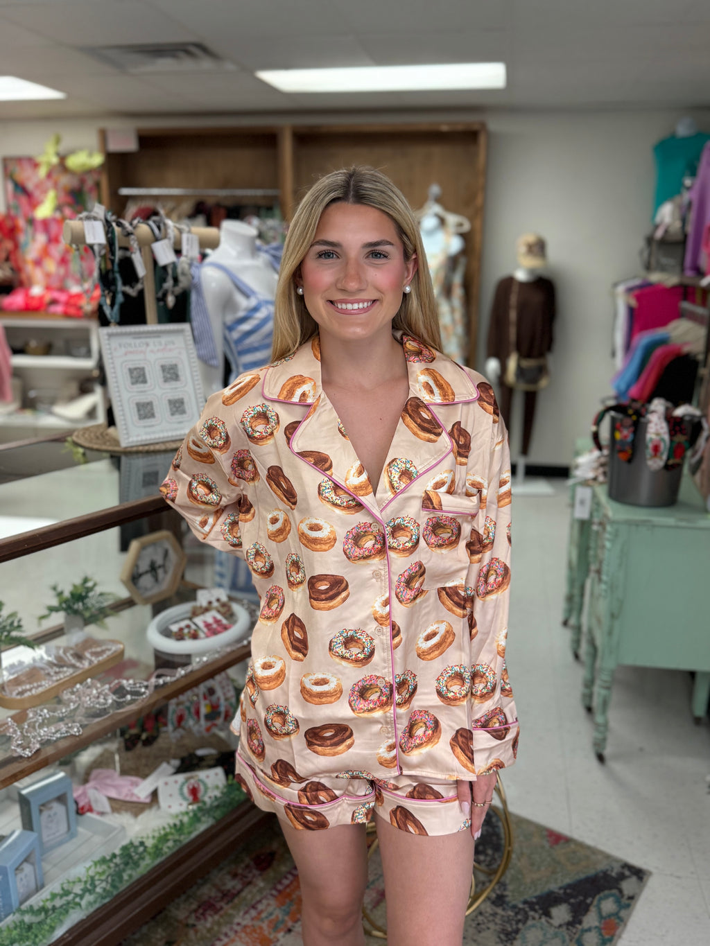 Donut Disturb Pajama Set