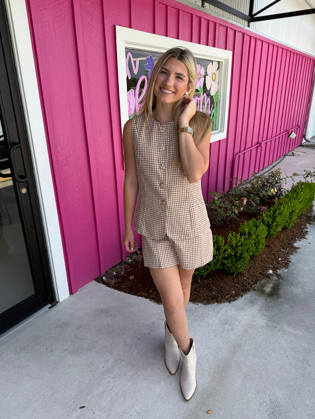 Gingham & Grace Romper