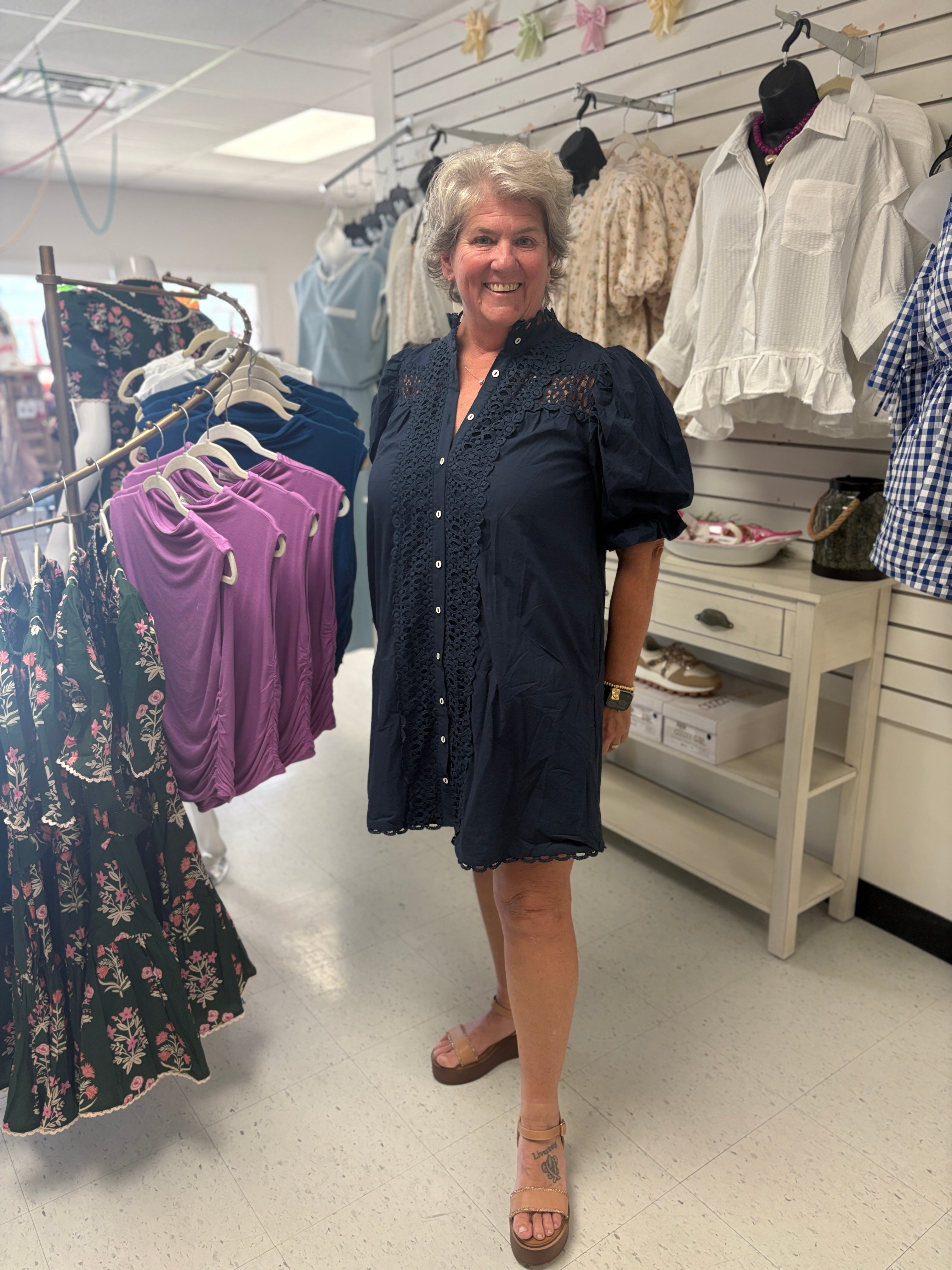 Midnight Magnolia Dress