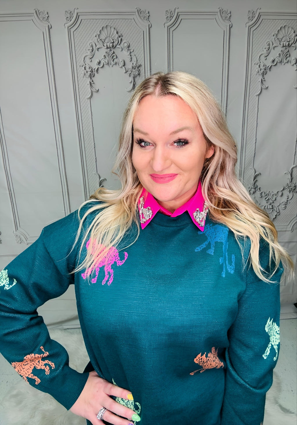 The Wild & Whimsy Leopard Sweater