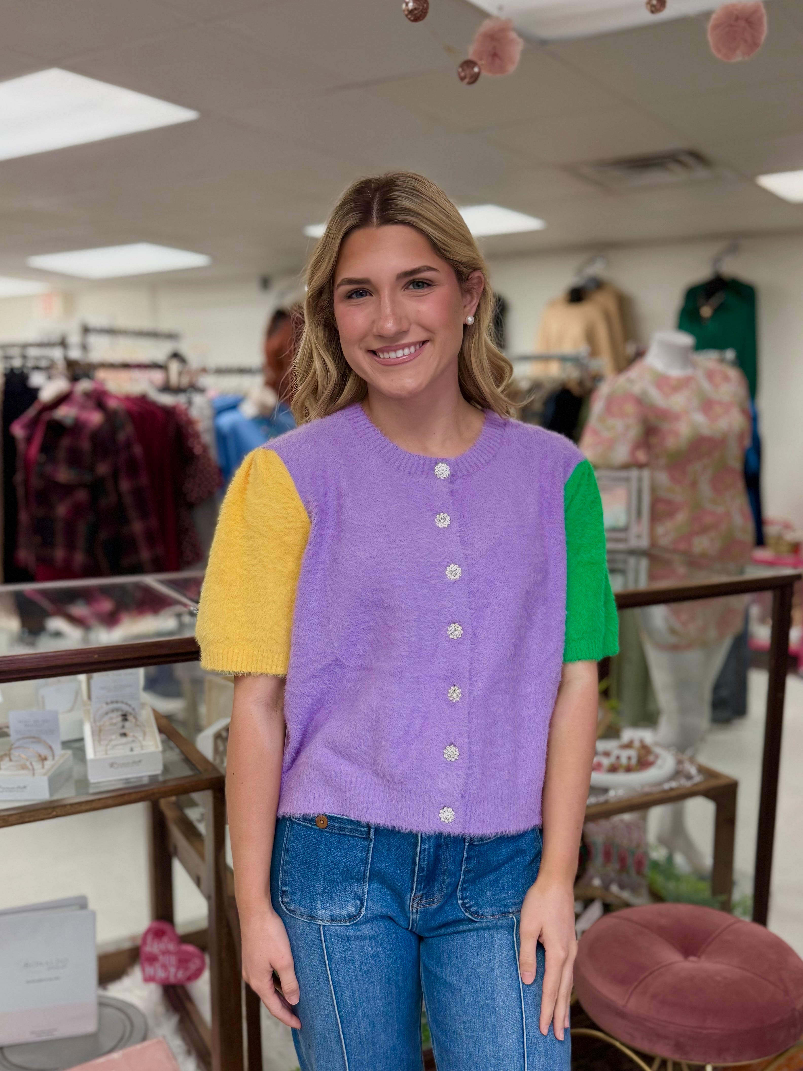 The Color Me Cute Cardigan Top