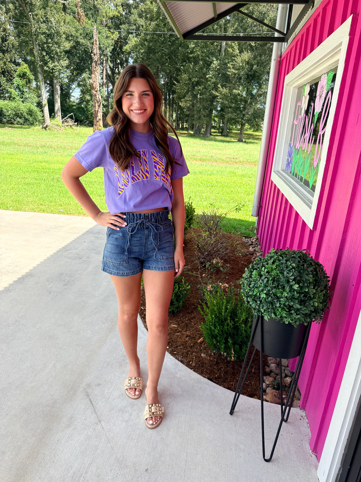 Lulu Mac Violet/Tiger Tee